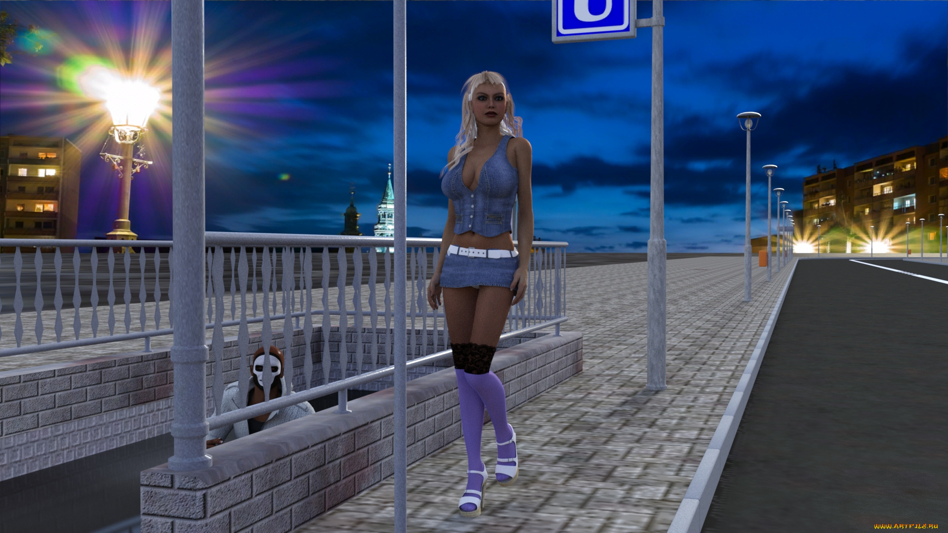 3д, графика, люди, , people, девушка, взгляд, фон