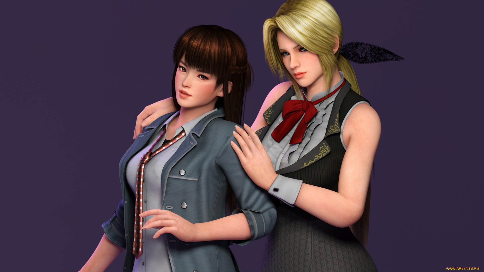 3д, графика, люди, , people, девушки, взгляд, фон