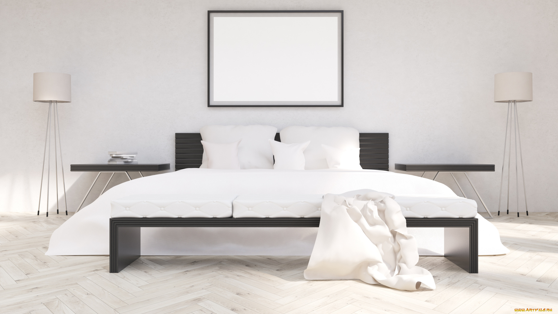 3д, графика, реализм, , realism, спальня, комната