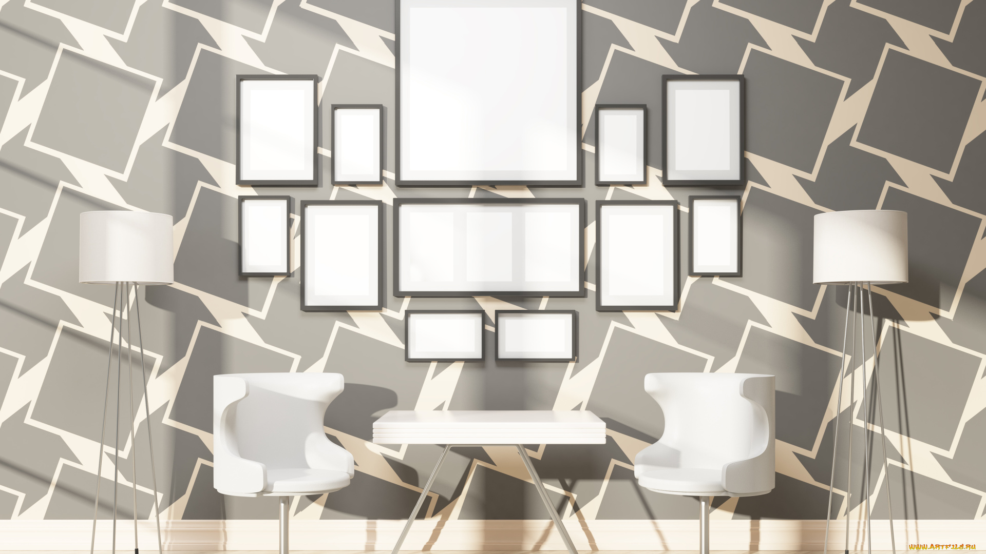 3д, графика, реализм, , realism, стол, комната