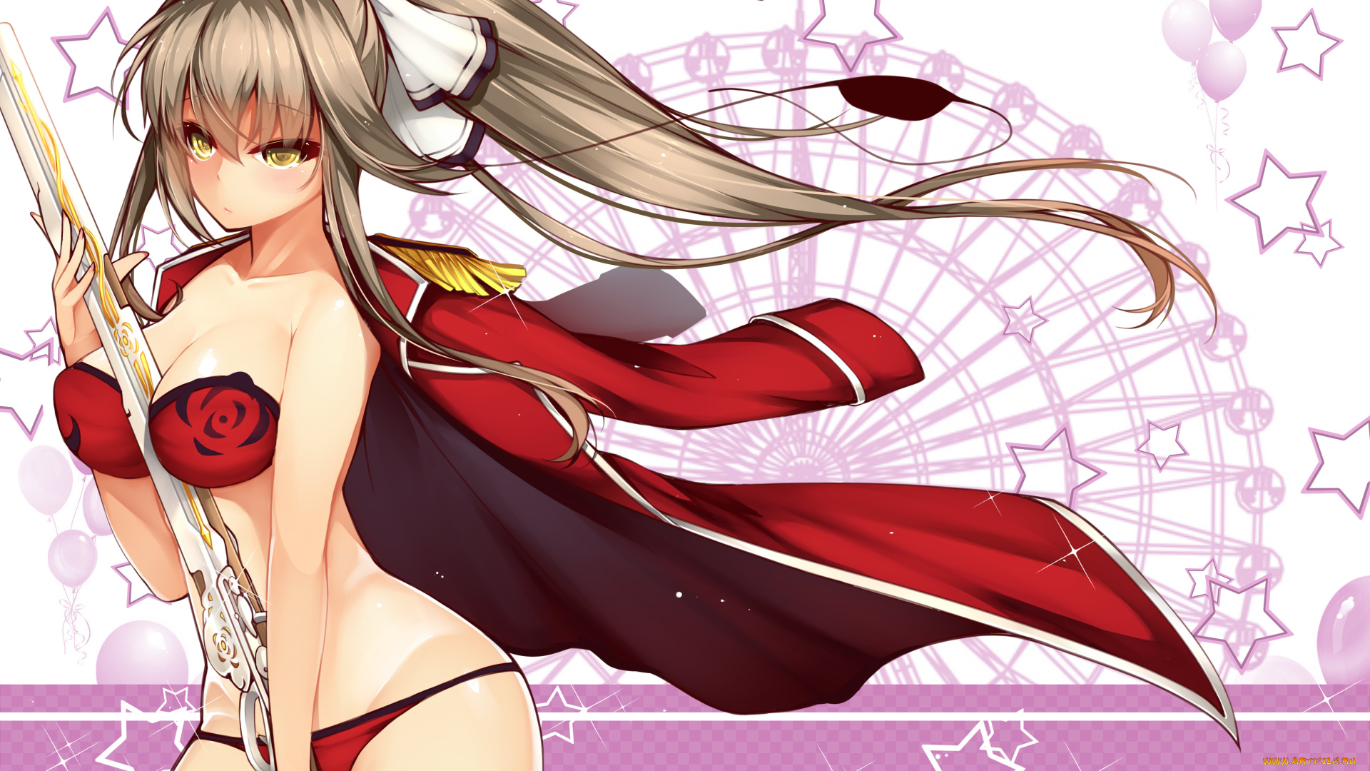 аниме, amagi, brilliant, park, девушка