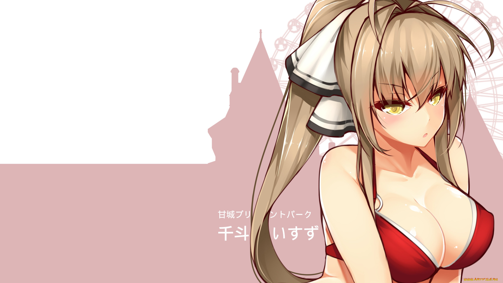 аниме, amagi, brilliant, park, девушка