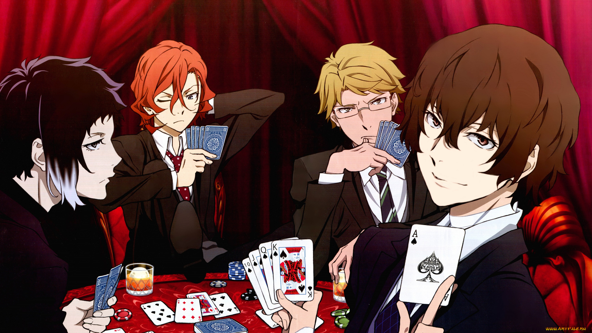 аниме, bungou, stray, dogs, бродячие, псы