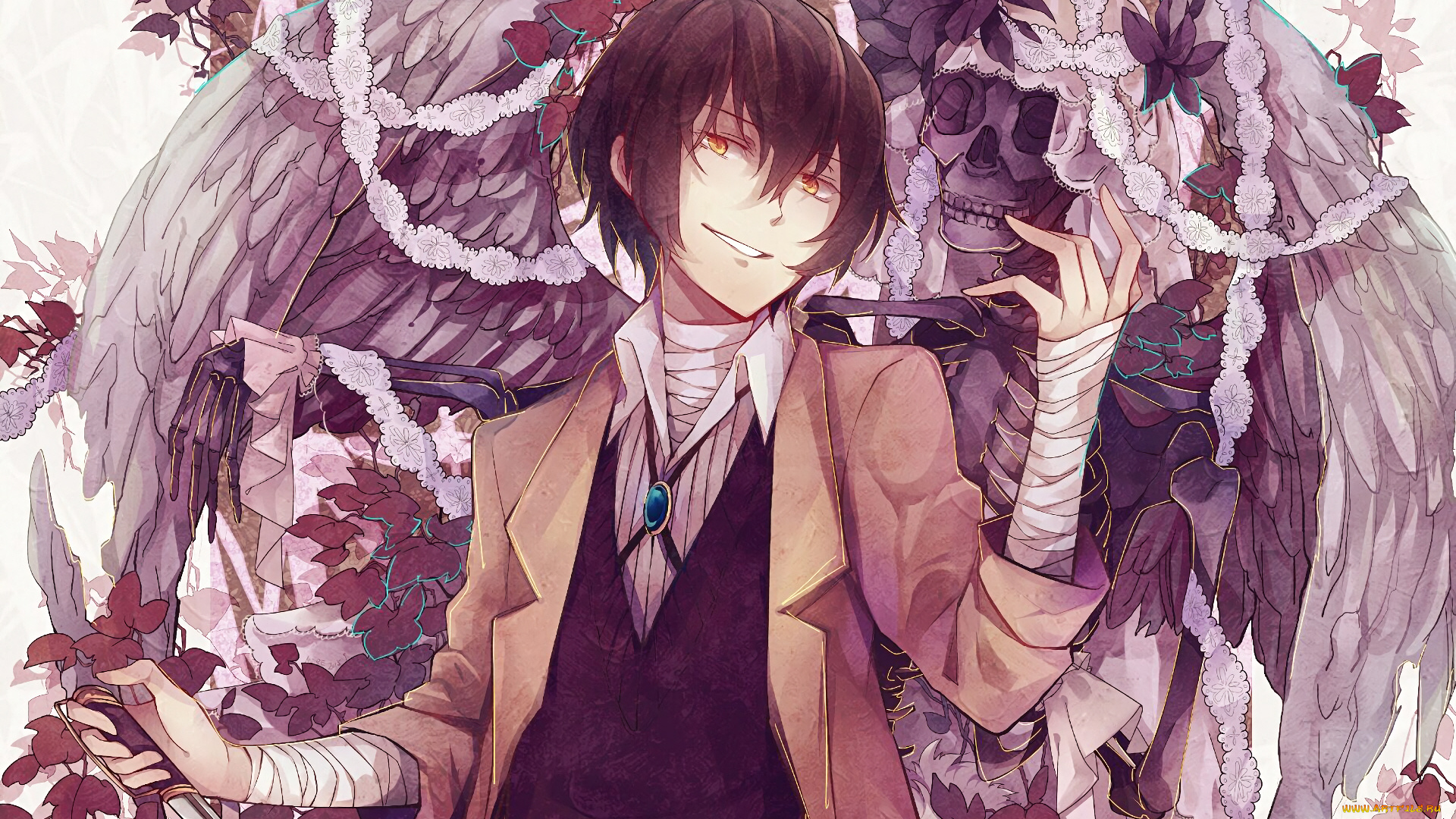 аниме, bungou, stray, dogs, литературные, гении, бродячие, псы