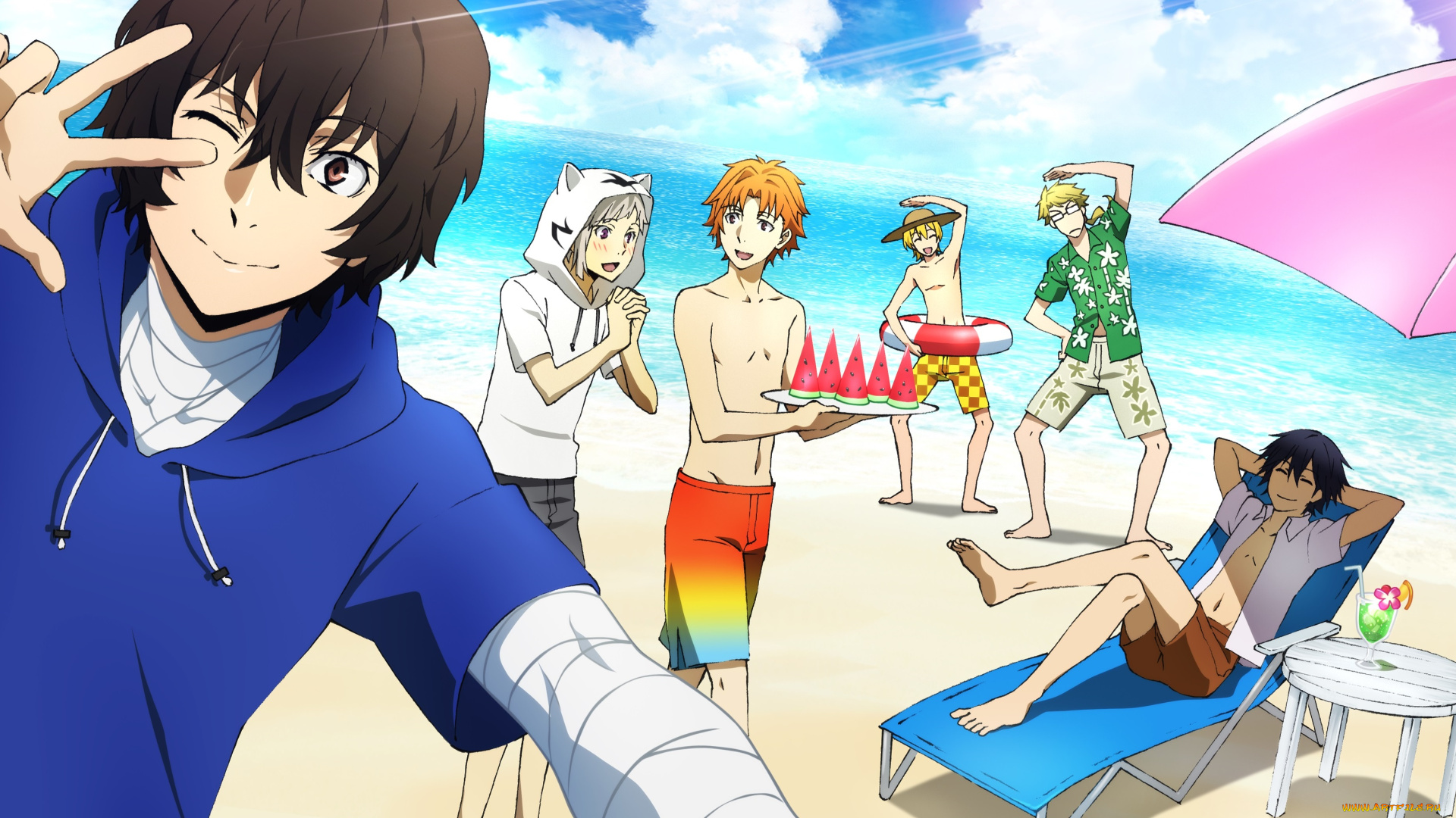 аниме, bungou, stray, dogs, литературные, гении, бродячие, псы