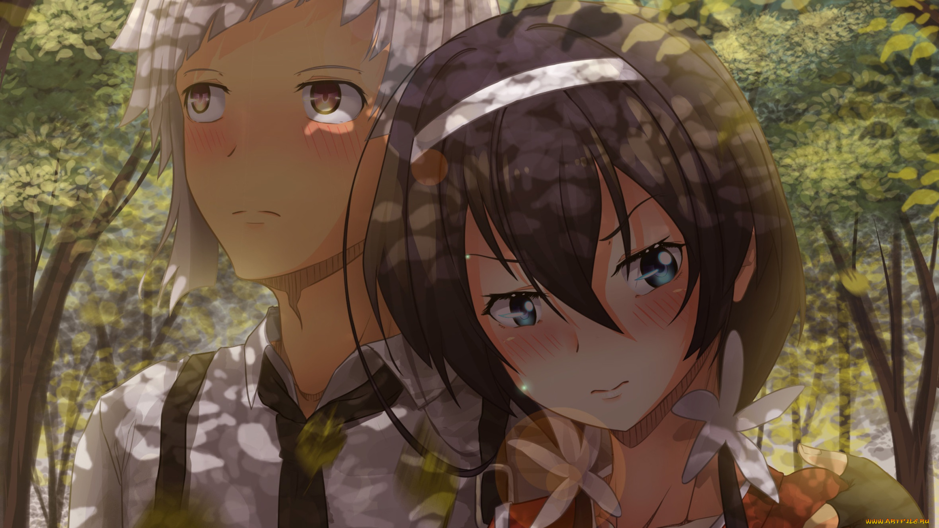 аниме, bungou, stray, dogs, пара