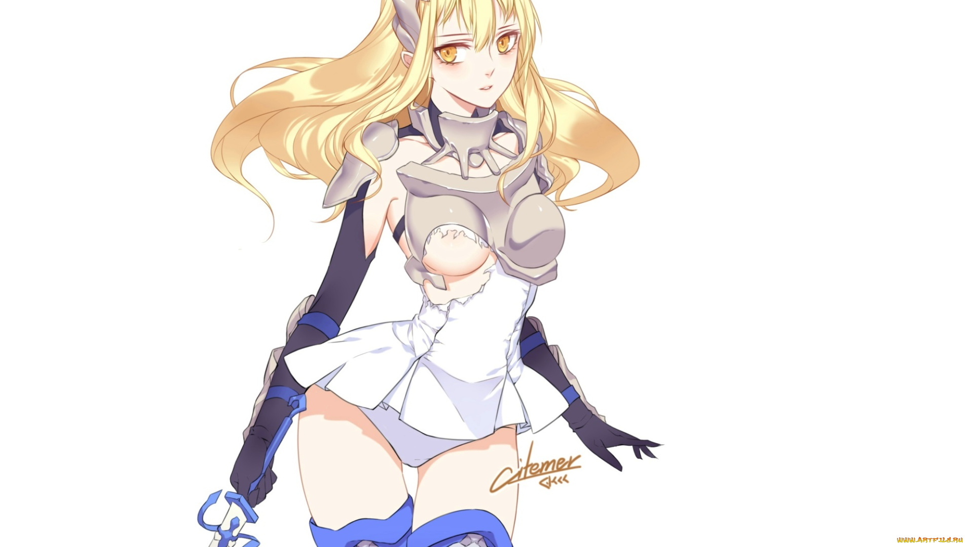 аниме, danmachi, девушка