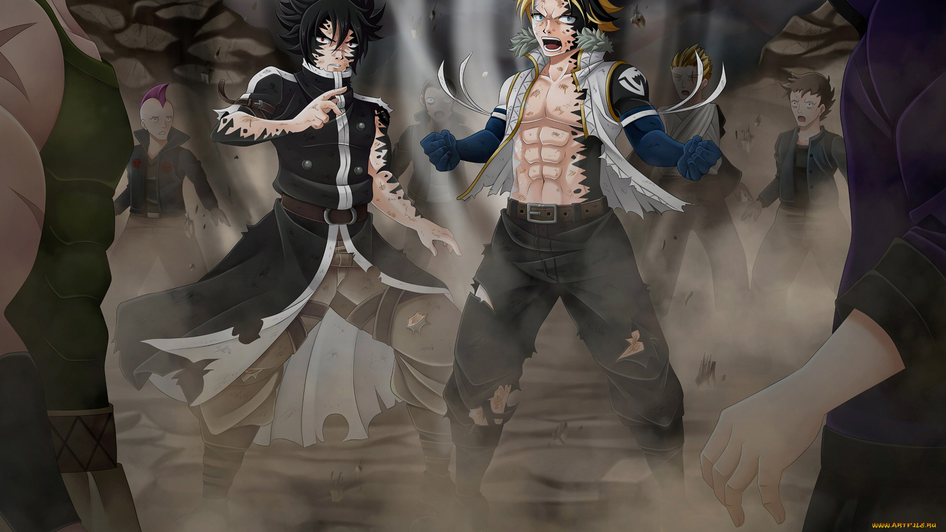 аниме, fairy, tail, хвост, феи