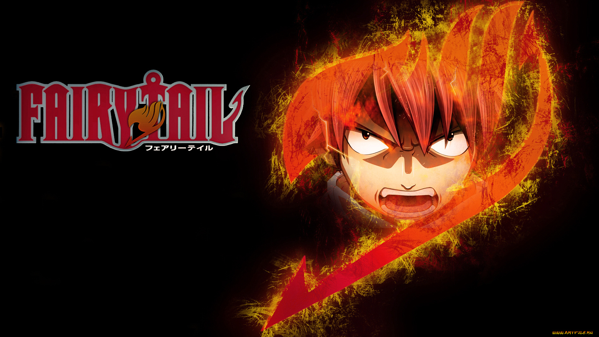 аниме, fairy, tail, хвост, феи