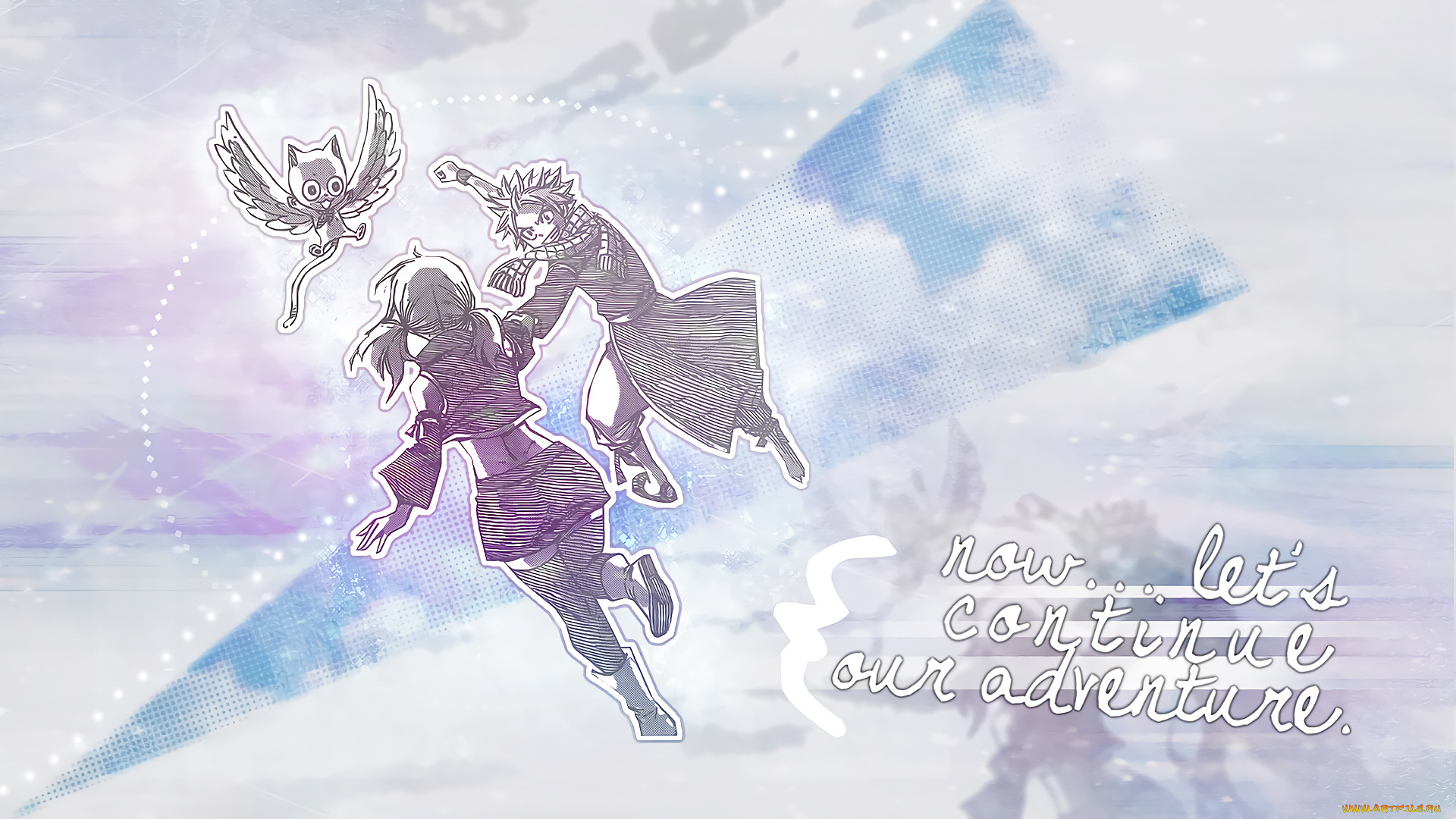 аниме, fairy, tail, хвост, феи