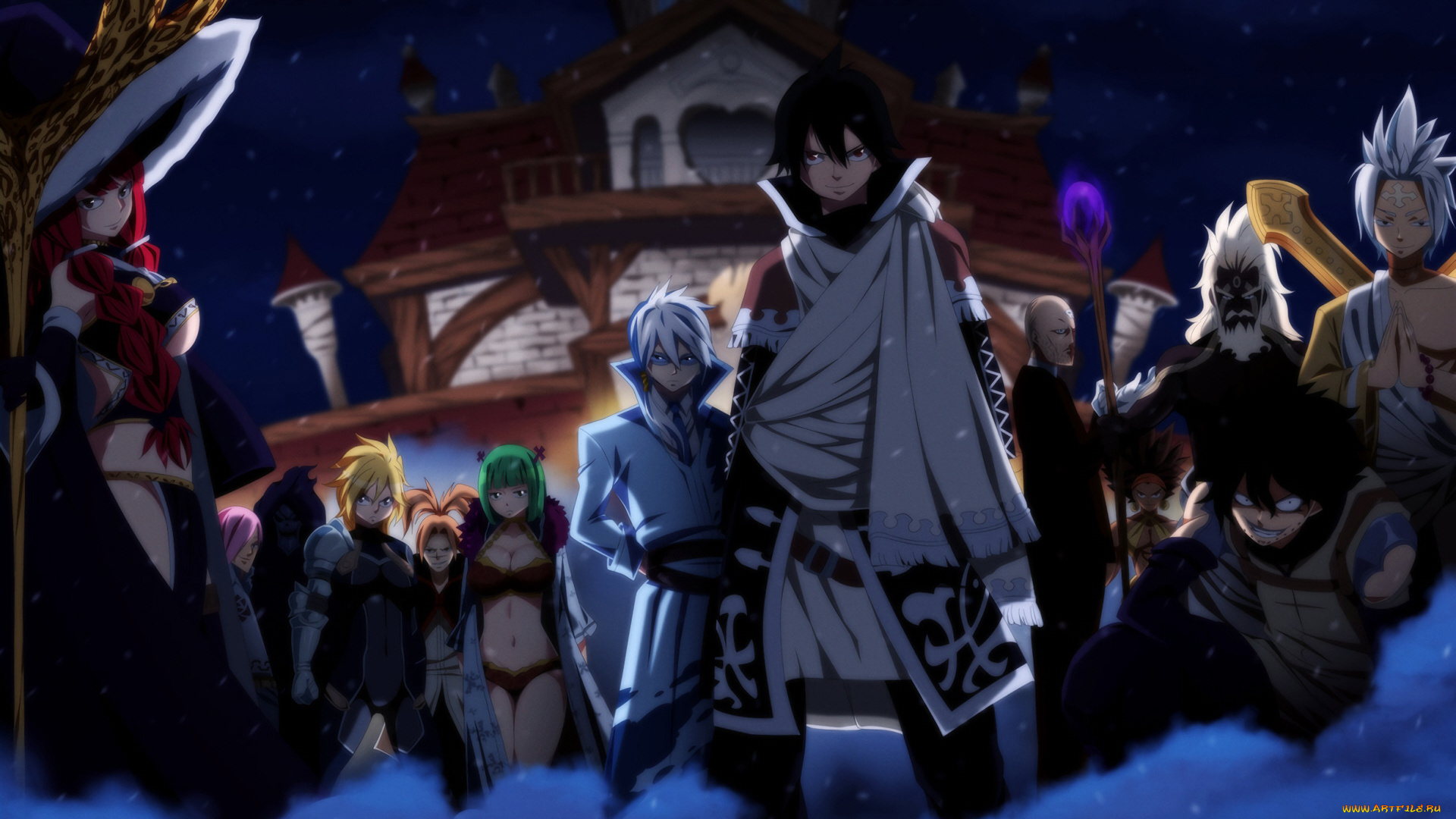 аниме, fairy, tail, хвост, феи