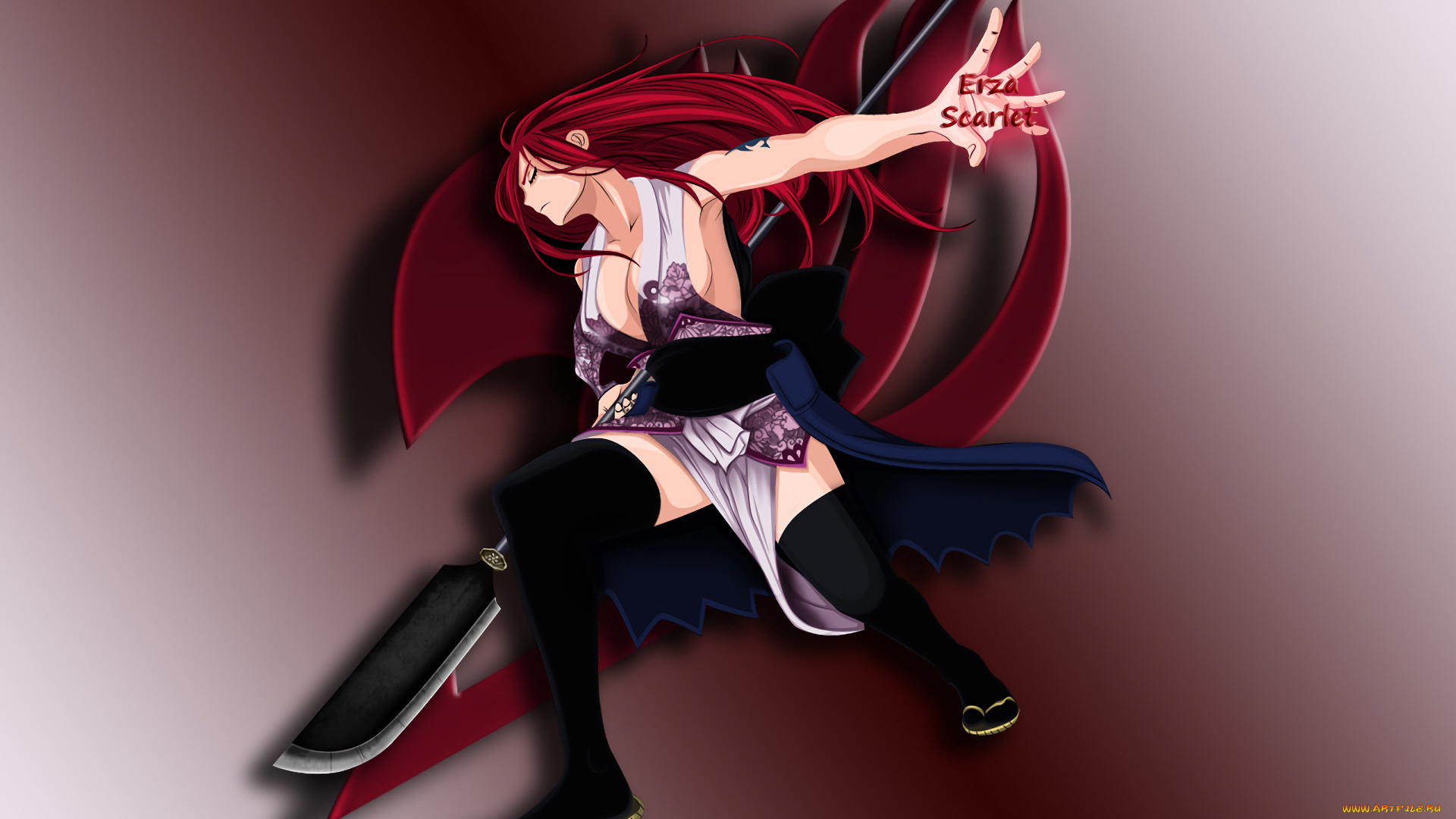 аниме, fairy, tail, хвост, феи