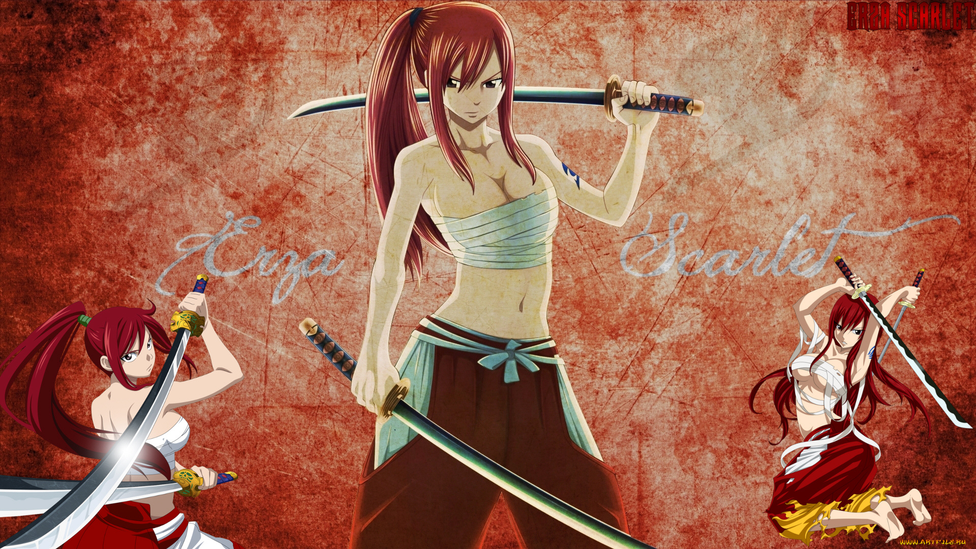 аниме, fairy, tail, хвост, феи