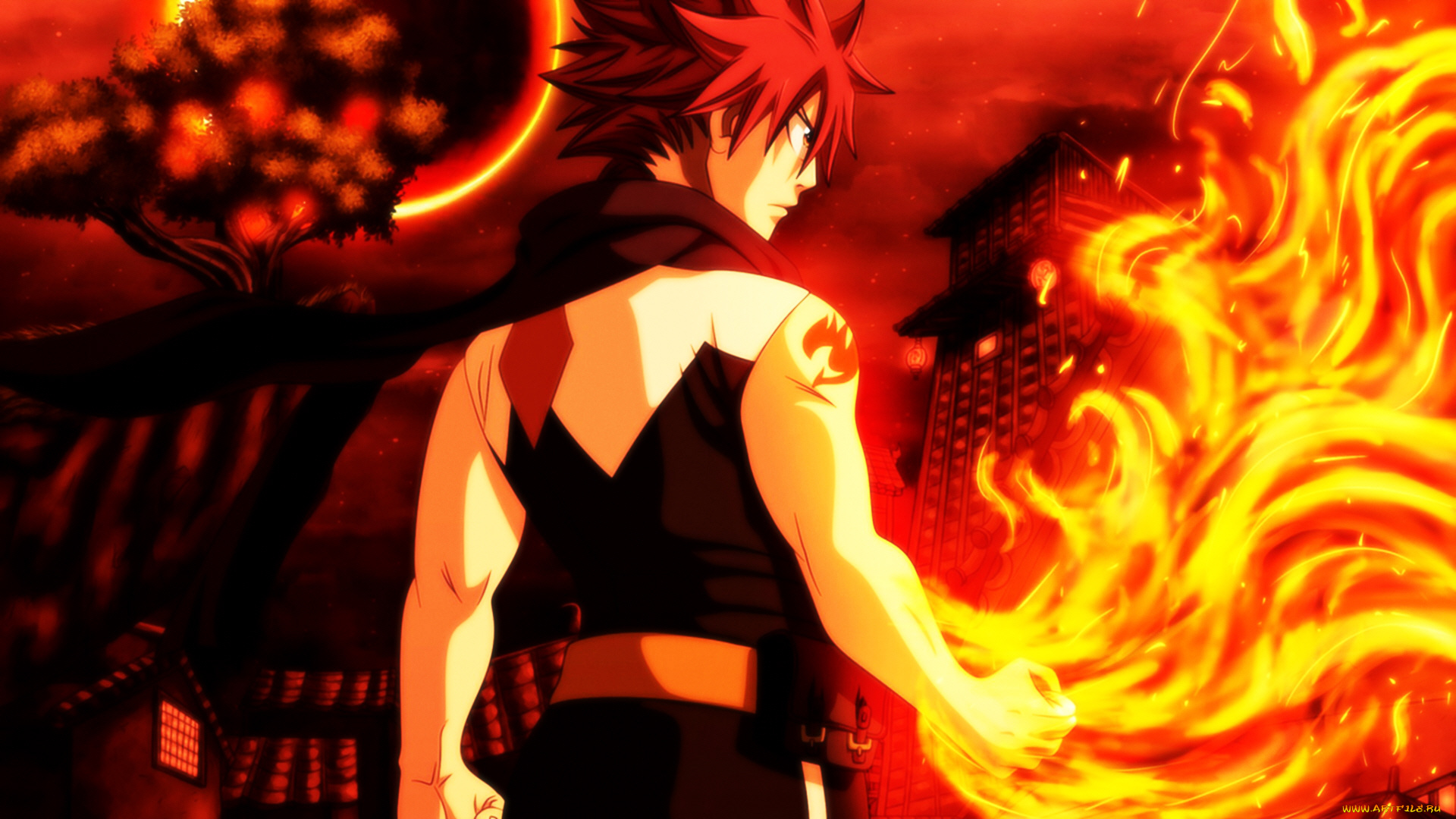 аниме, fairy, tail, нацу