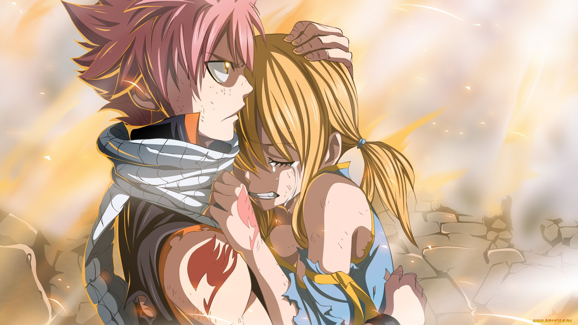 аниме, fairy, tail, пара