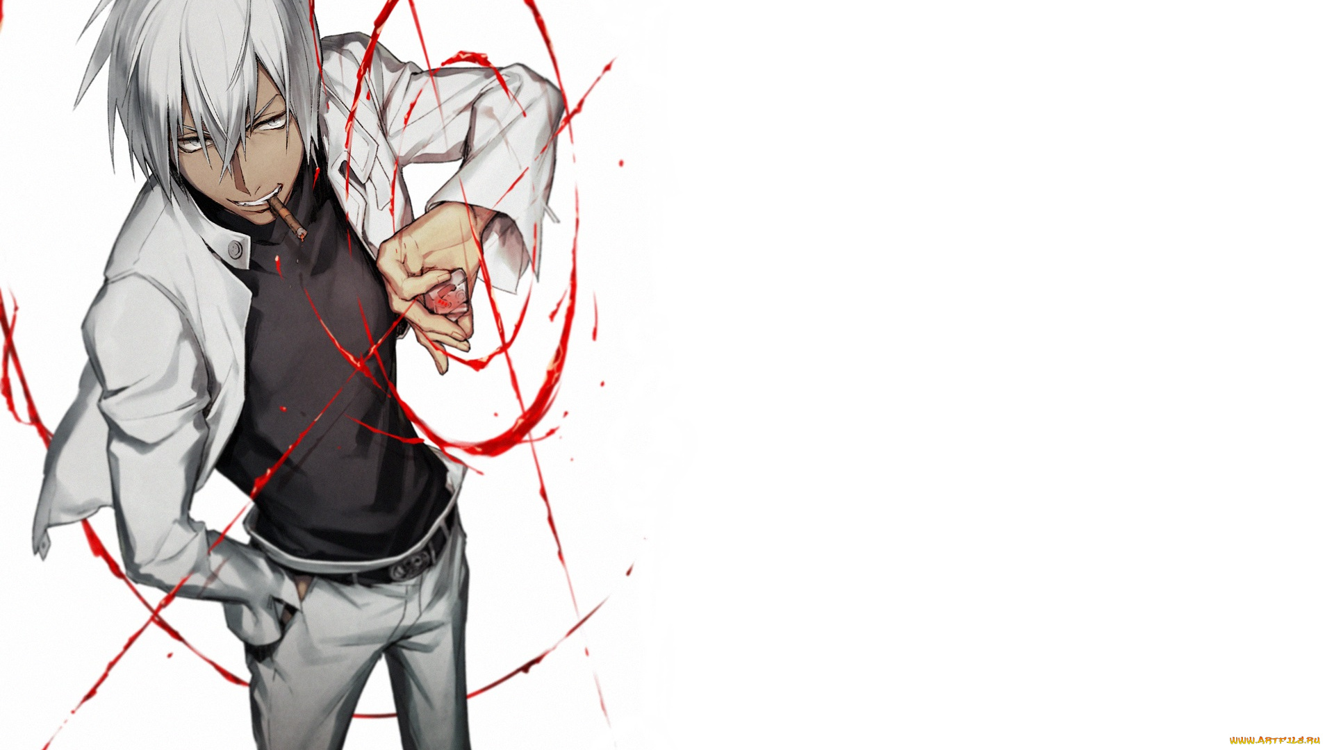 аниме, kekkai, sensen, парень