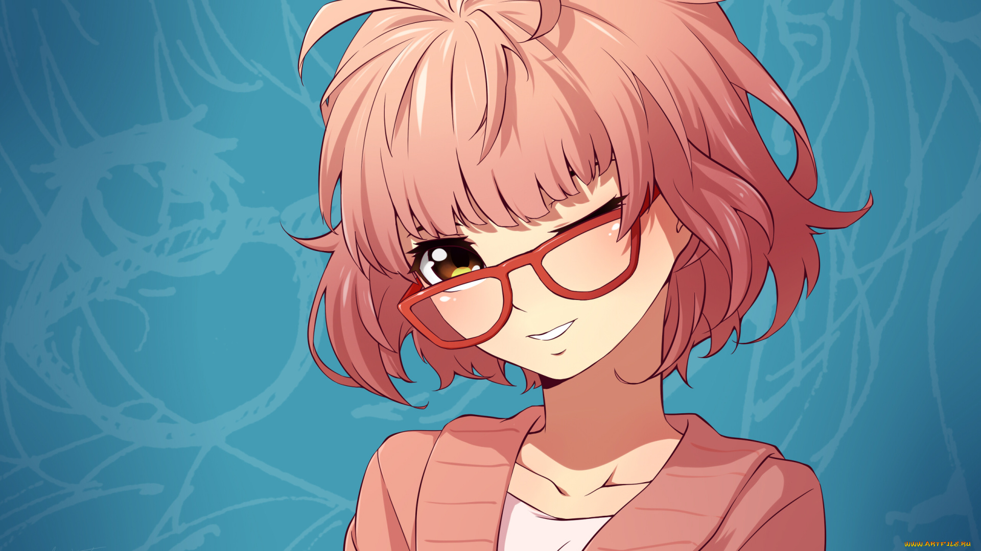 аниме, kyoukai, no, kanata, мирай