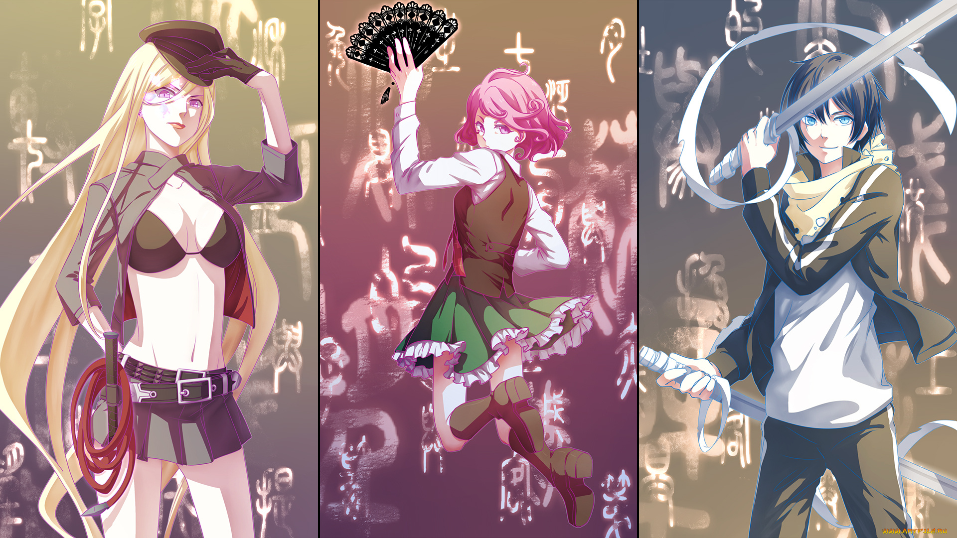 аниме, noragami, бездомный, бог