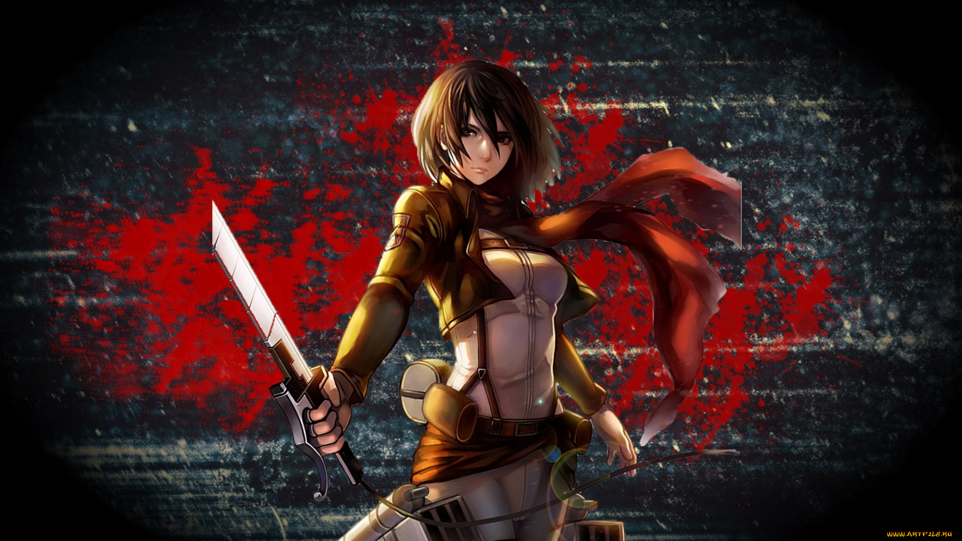 аниме, shingeki, no, kyojin, атака, титанов