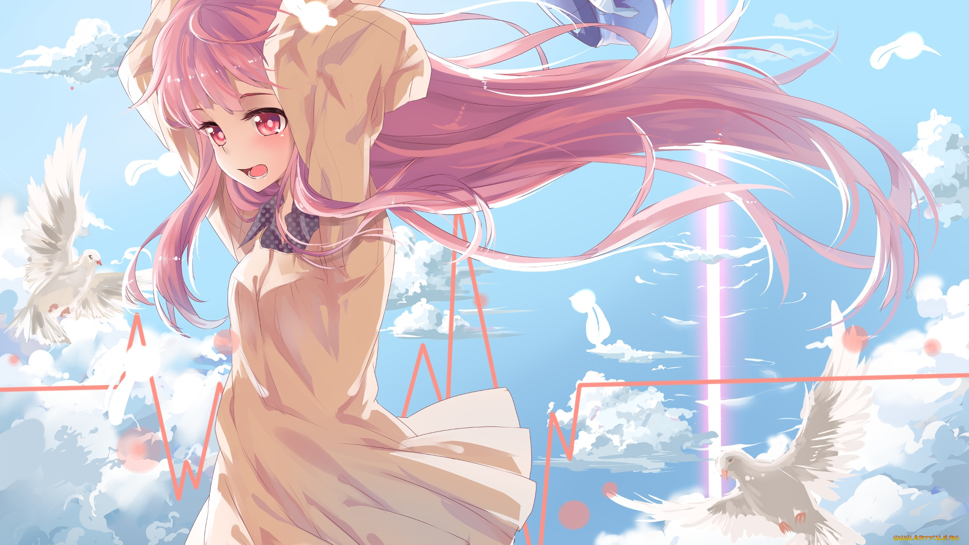 аниме, toaru, majutsu, no, index, девушка, фон, взгляд