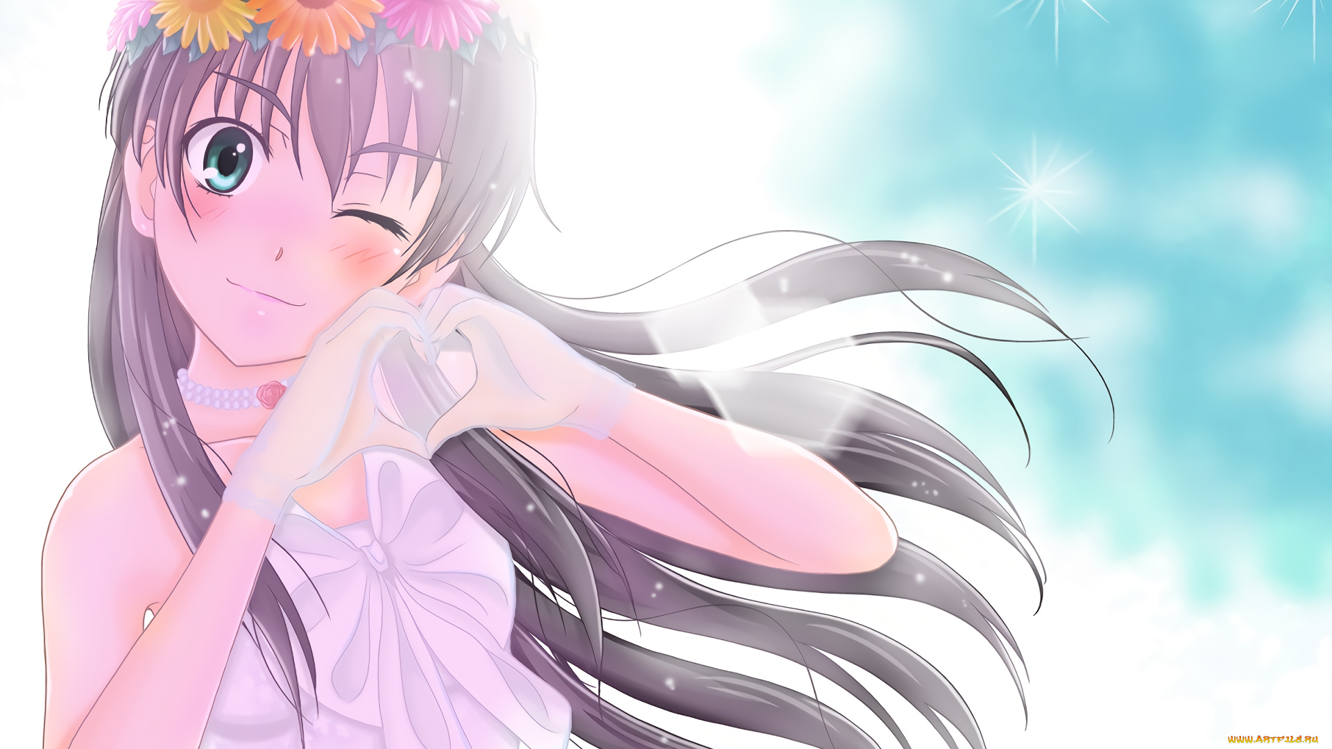 аниме, toaru, majutsu, no, index, девушка, взгляд, фон