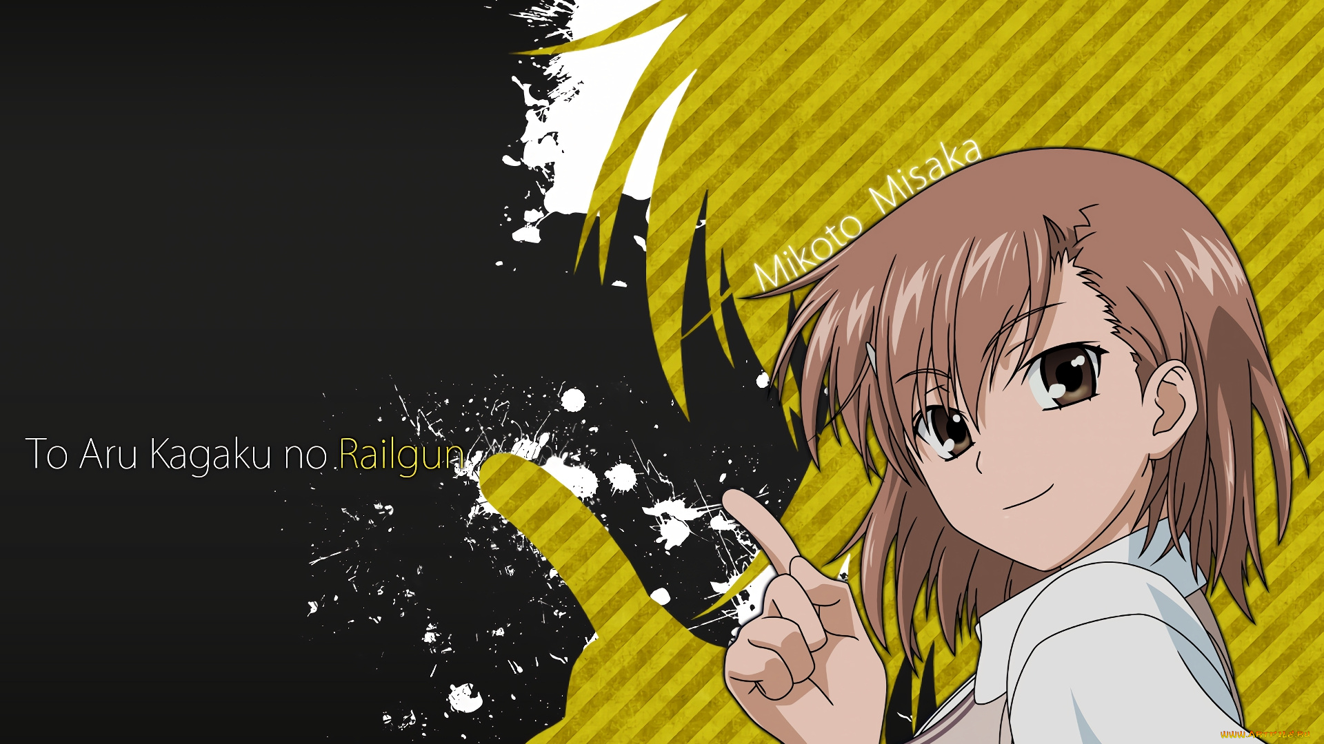 аниме, toaru, majutsu, no, index, девушка, взгляд, фон