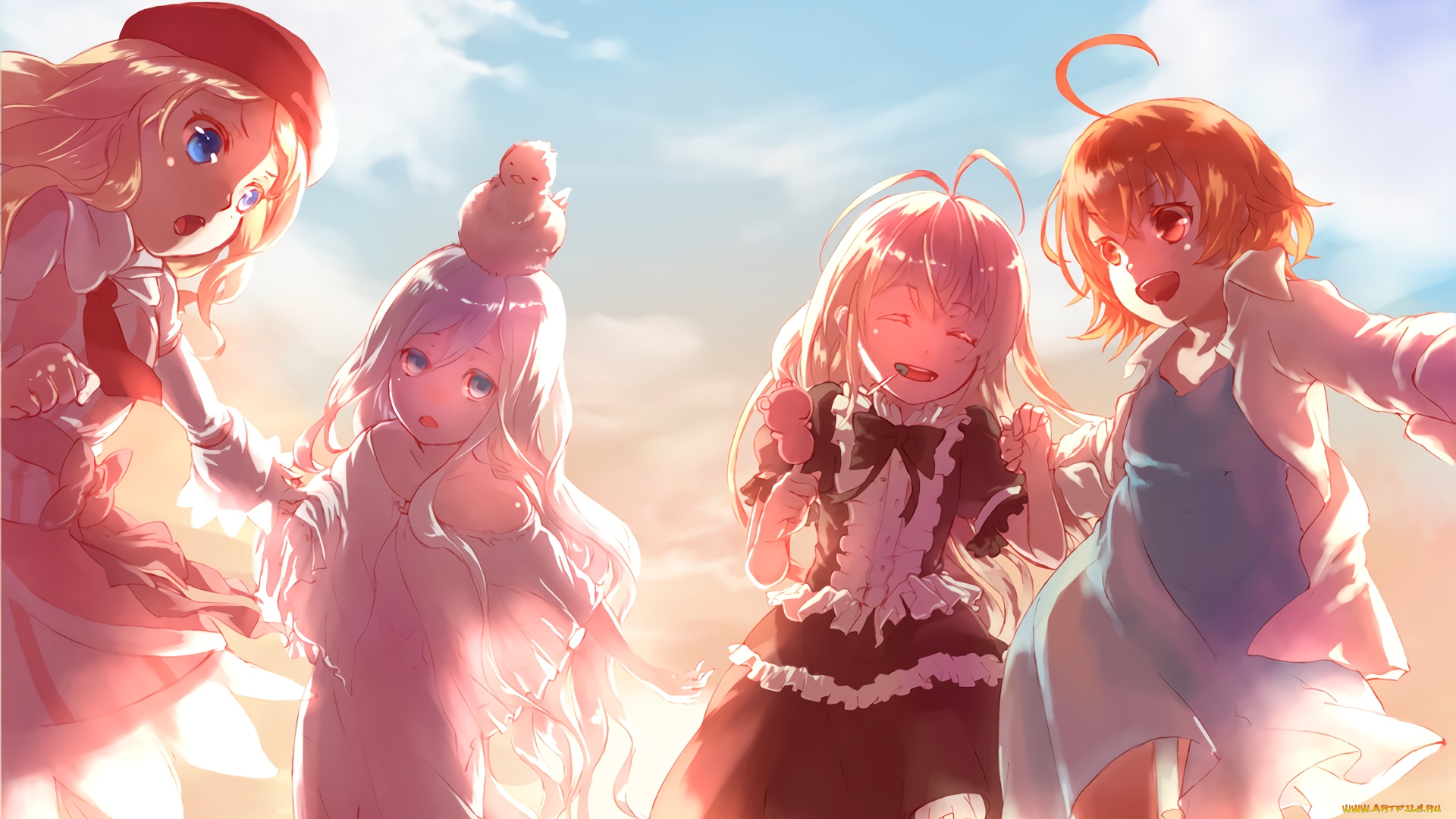 аниме, toaru, majutsu, no, index, девушки, фон, взгляд