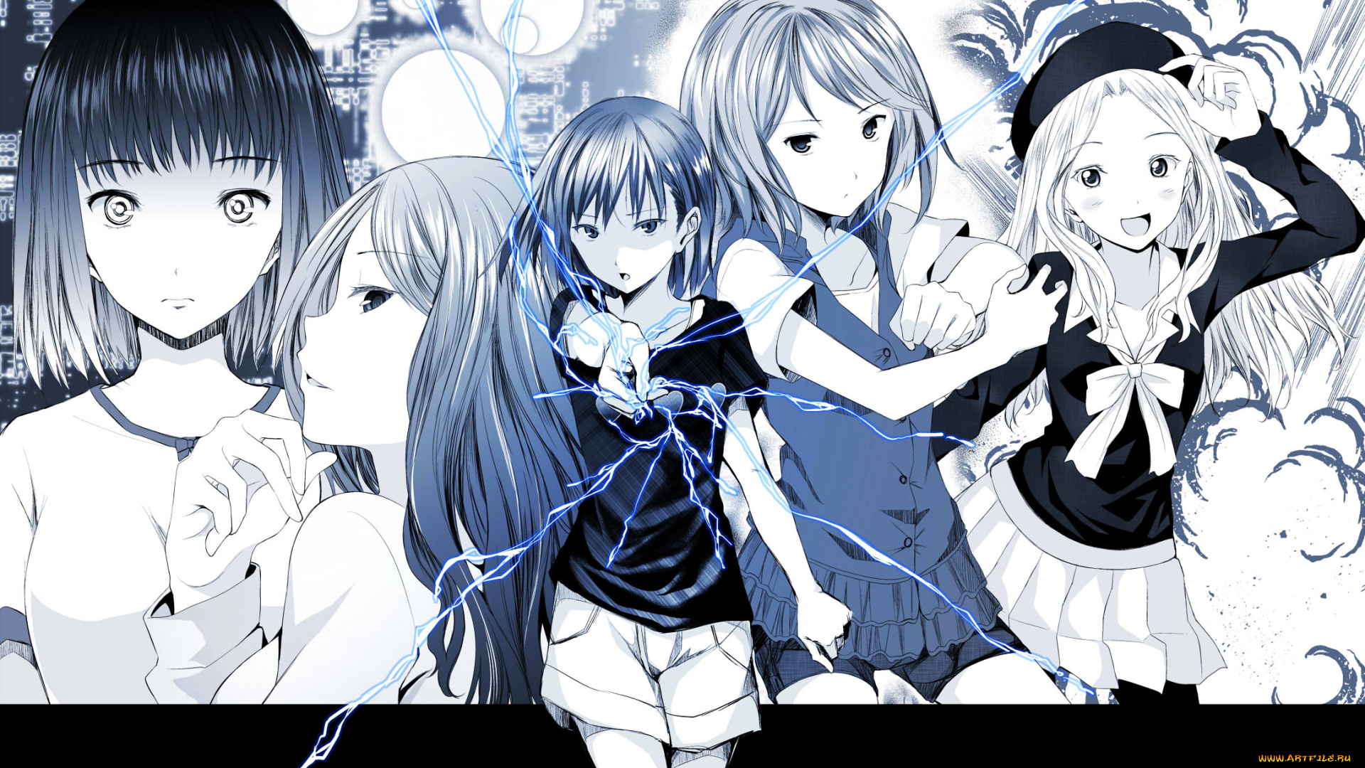 аниме, toaru, majutsu, no, index, фон, взгляд, девушки