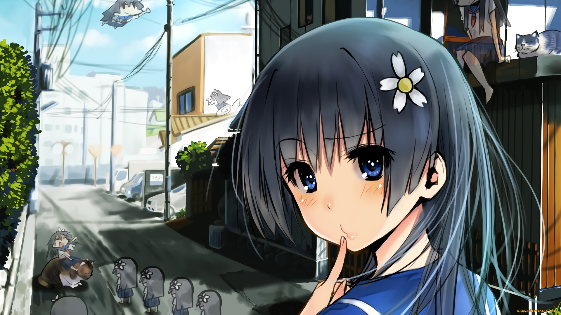 аниме, toaru, majutsu, no, index, фон, взгляд, девушка