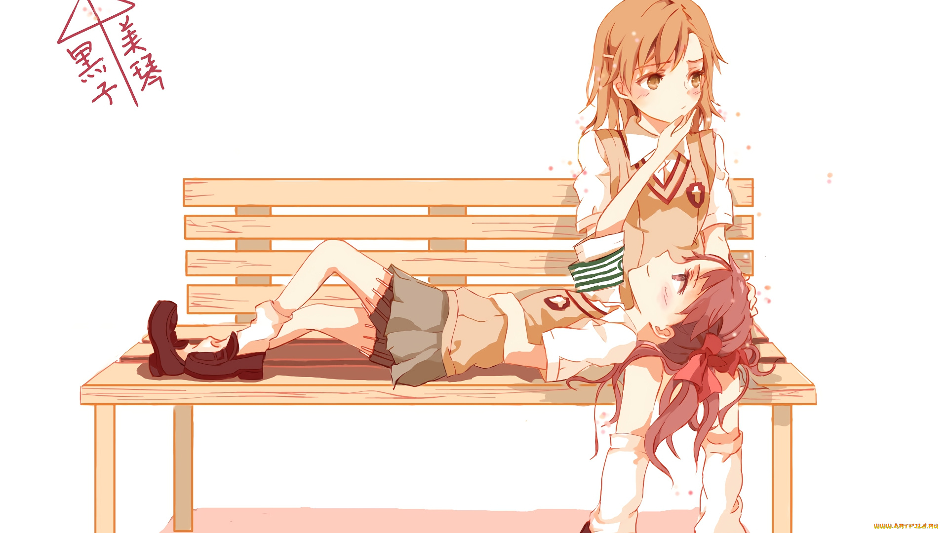 аниме, toaru, majutsu, no, index, фон, взгляд, девушка