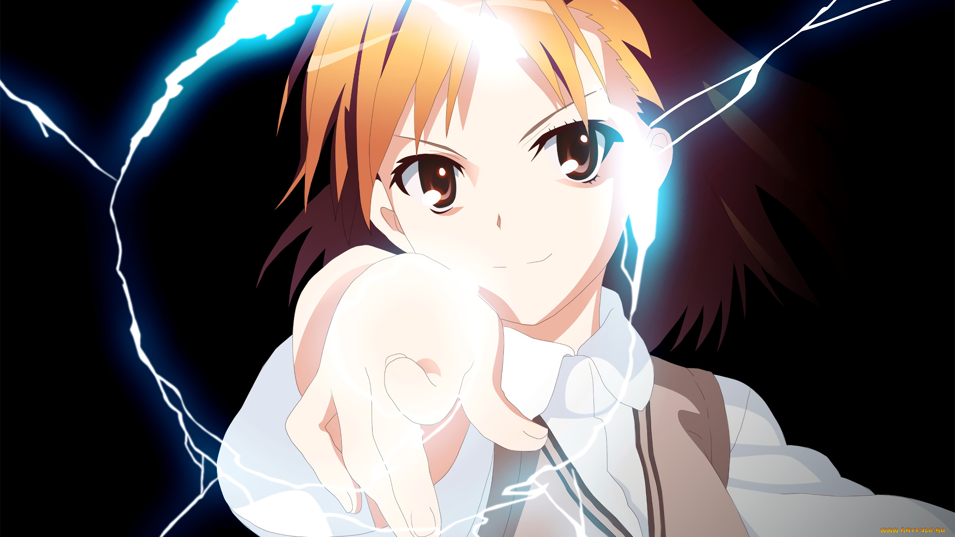 аниме, toaru, majutsu, no, index, фон, взгляд, девушка