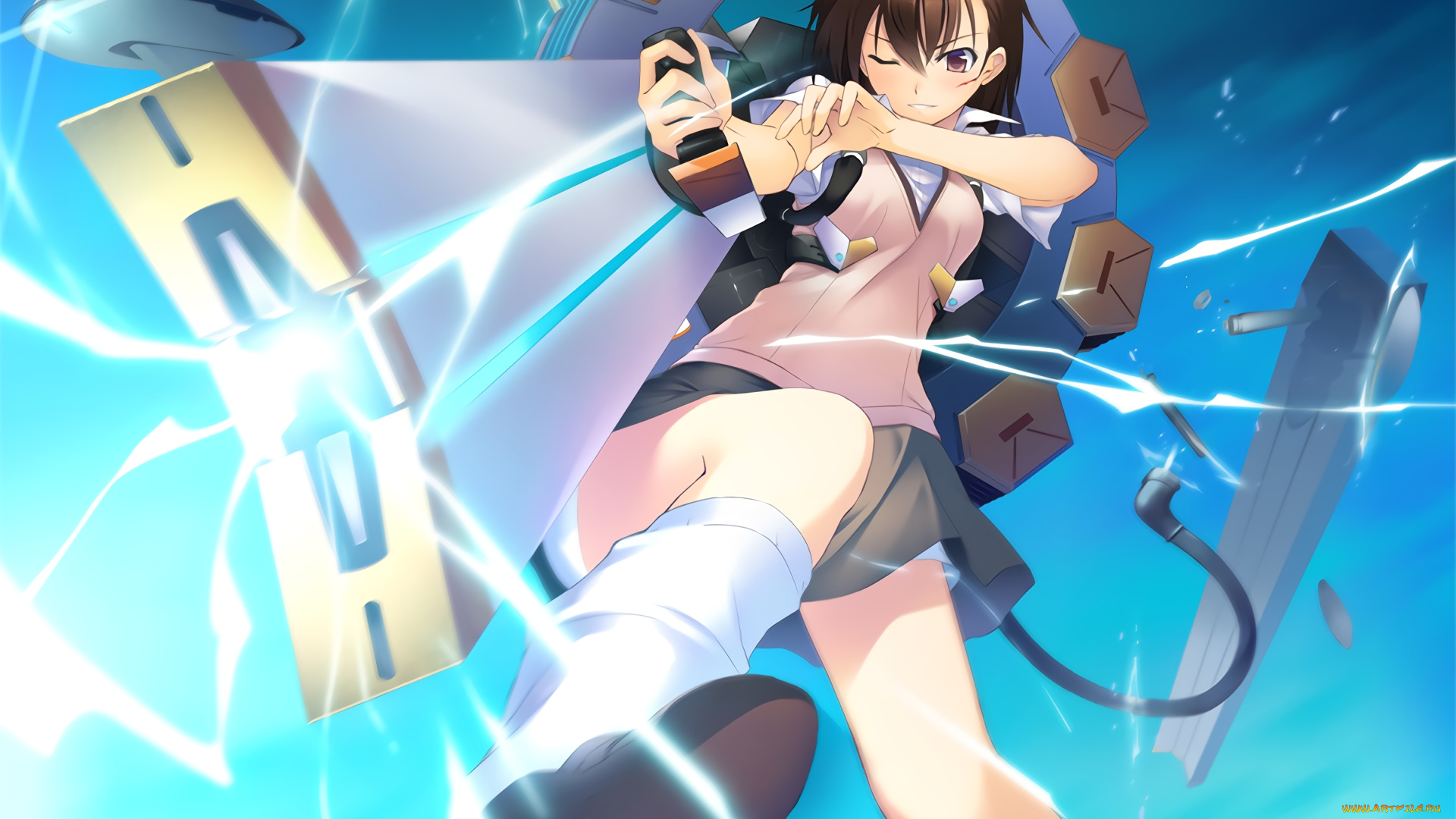 аниме, toaru, majutsu, no, index, фон, взгляд, девушка