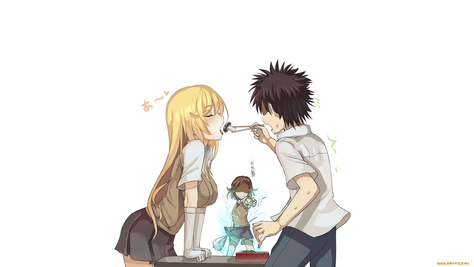 аниме, toaru, majutsu, no, index, взгляд, девушка, фон