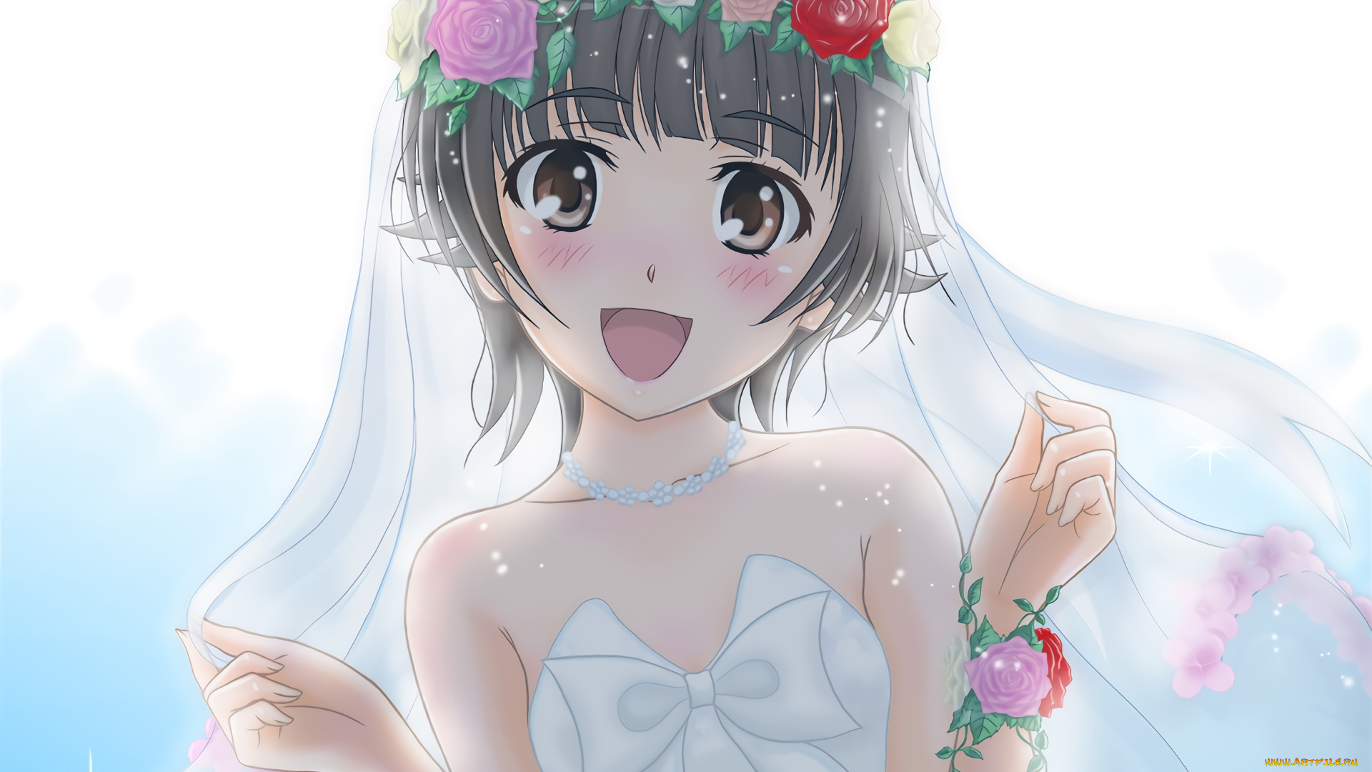 аниме, toaru, majutsu, no, index, взгляд, девушка, фон