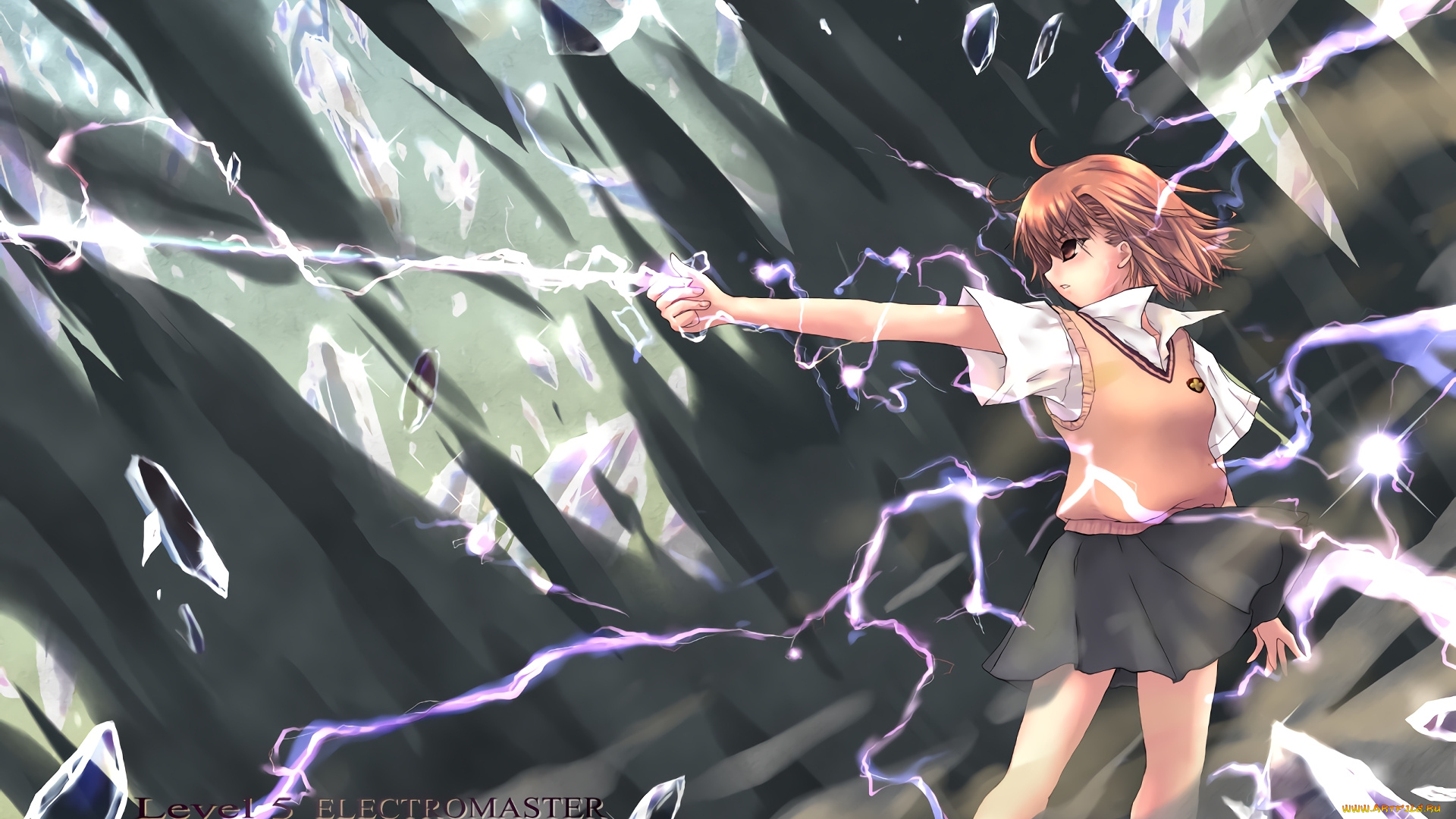 аниме, toaru, majutsu, no, index, взгляд, девушка, фон