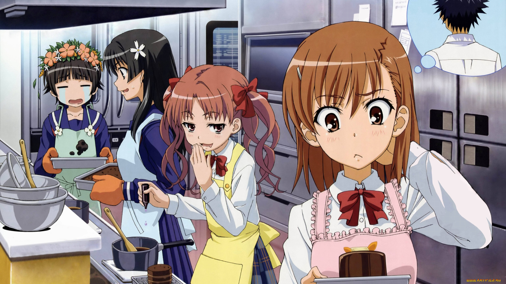 аниме, toaru, majutsu, no, index, взгляд, фон, девушки