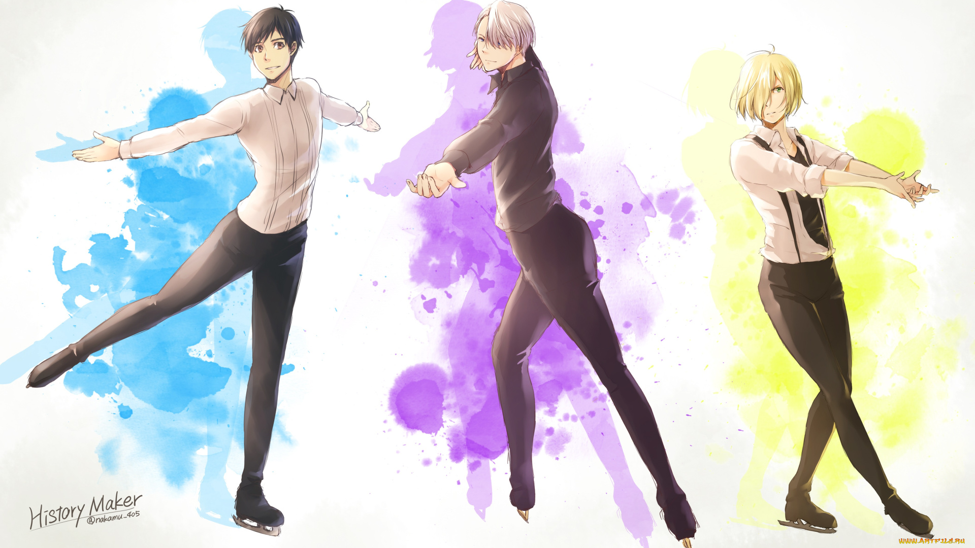 аниме, yuri, on, ice, парни