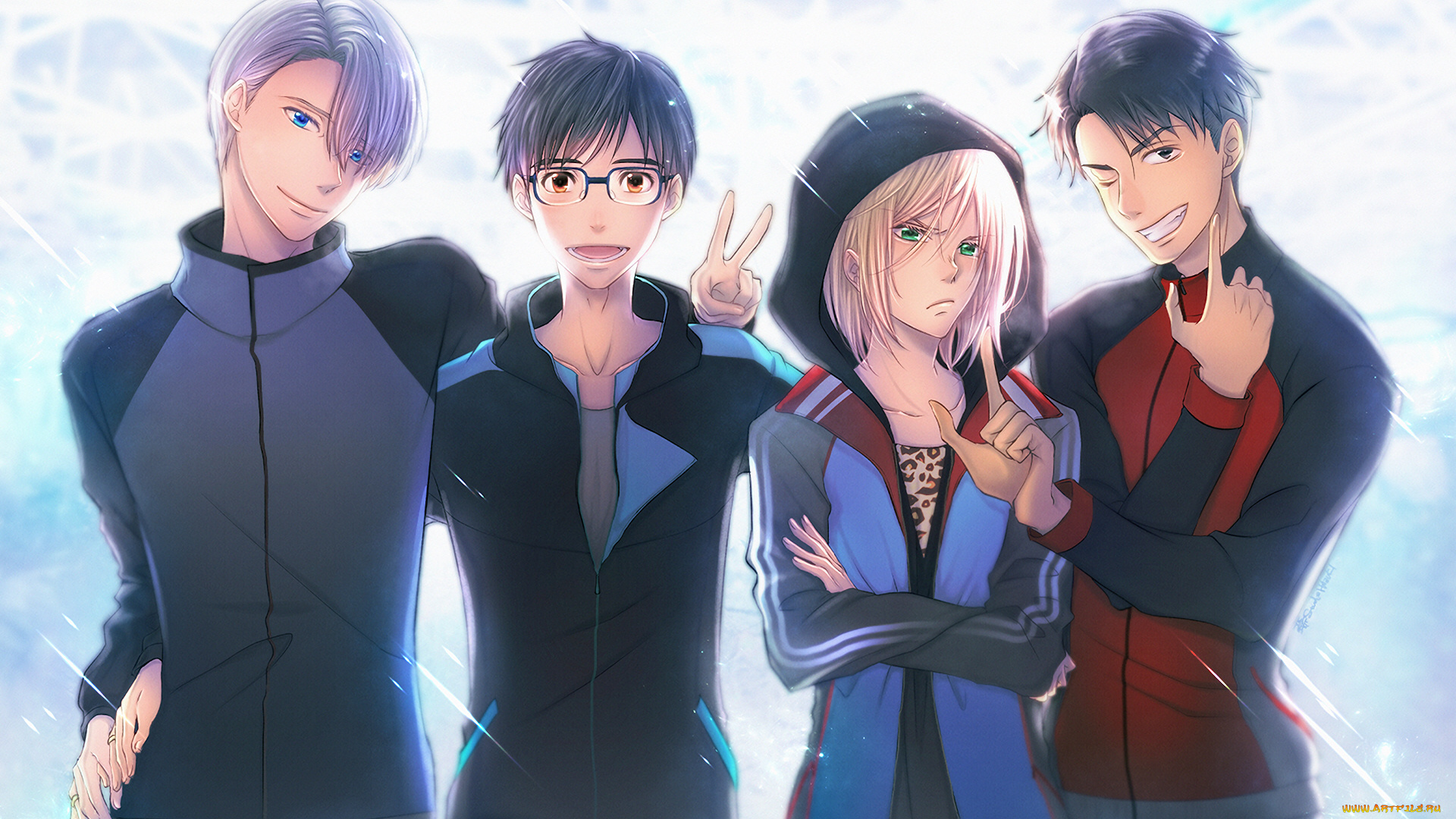 аниме, yuri, on, ice, парни