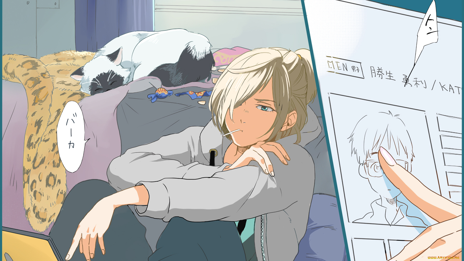 аниме, yuri, on, ice, юрий