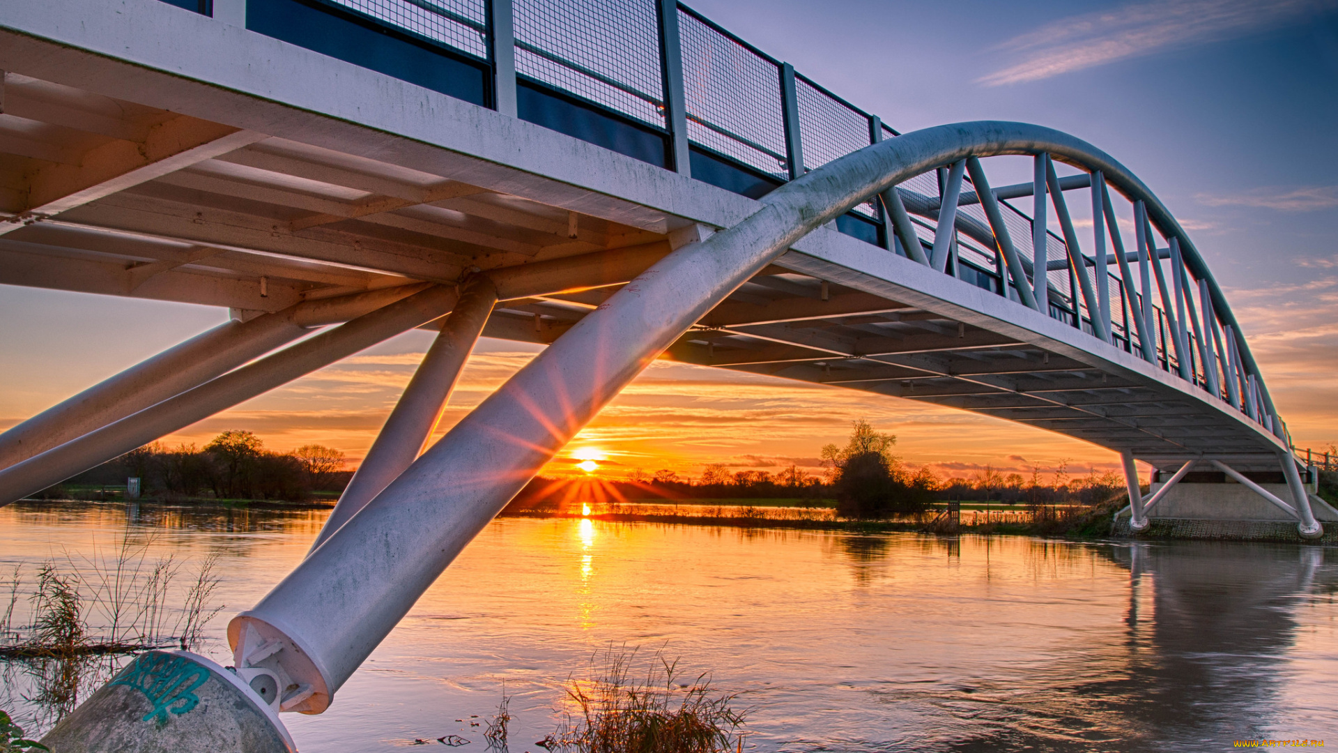 города, -, мосты, мост, река