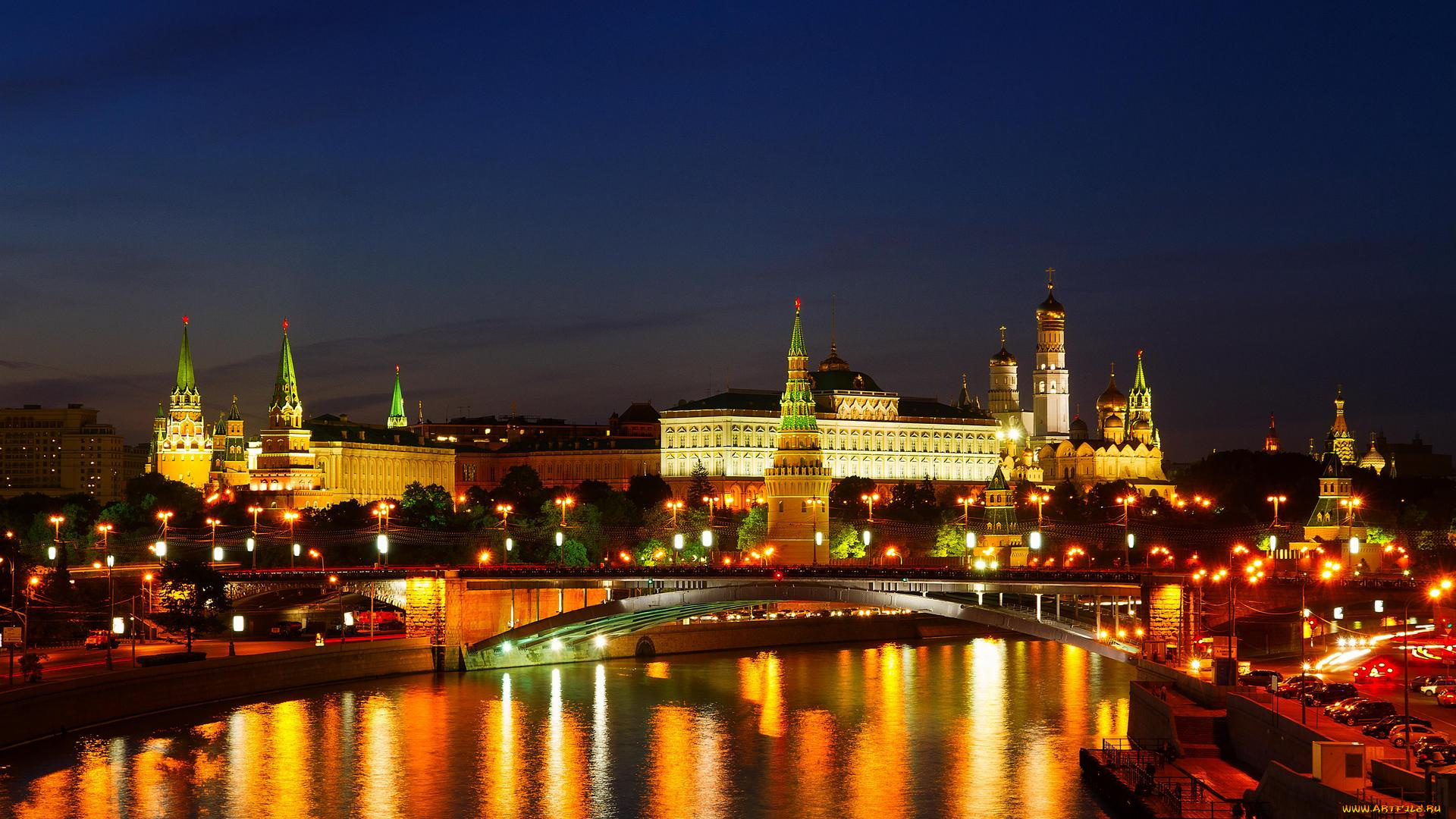 города, москва, , россия, московский, кремль, москва-река, москва