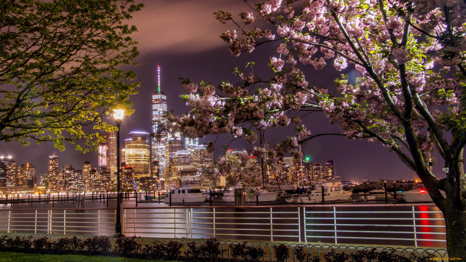 new, york, city, города, нью-йорк, , сша, ночь, огни