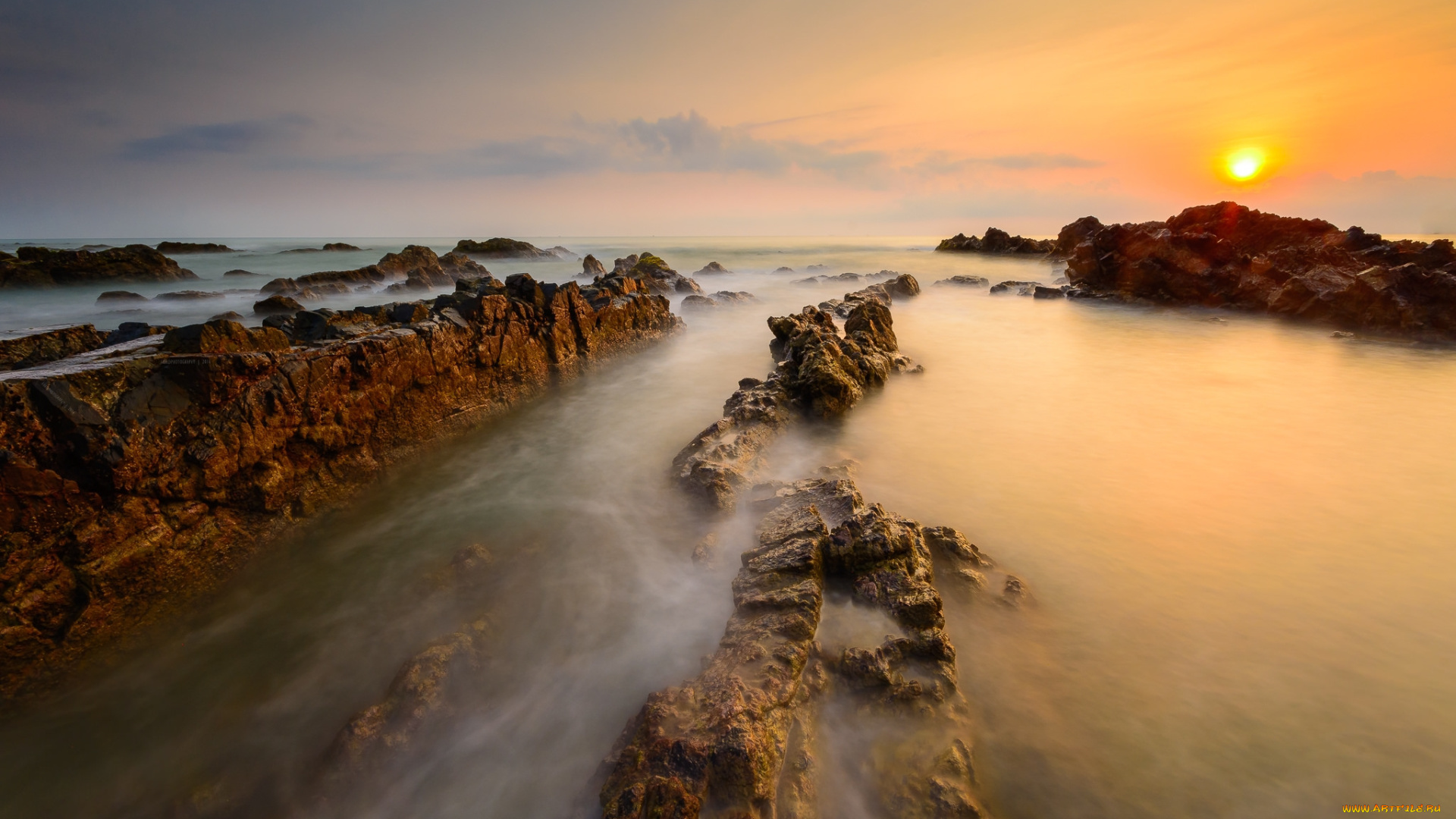 природа, побережье, берег, море