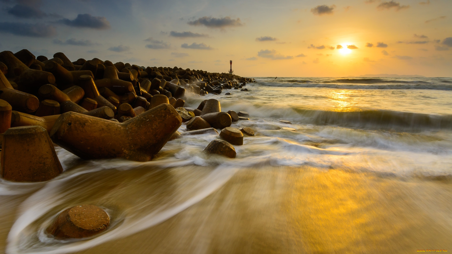 природа, побережье, берег, море