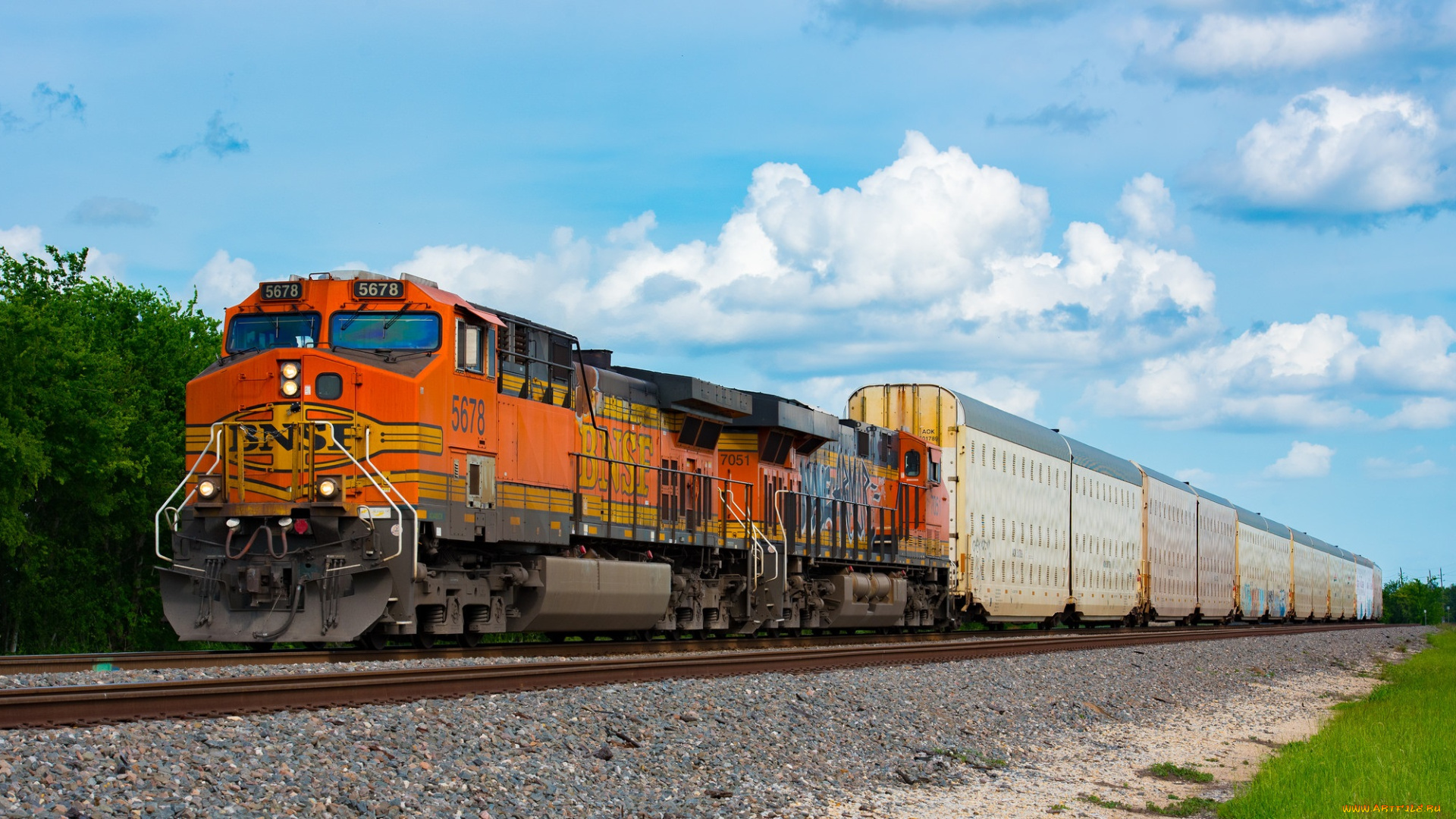 техника, поезда, локомотив, состав