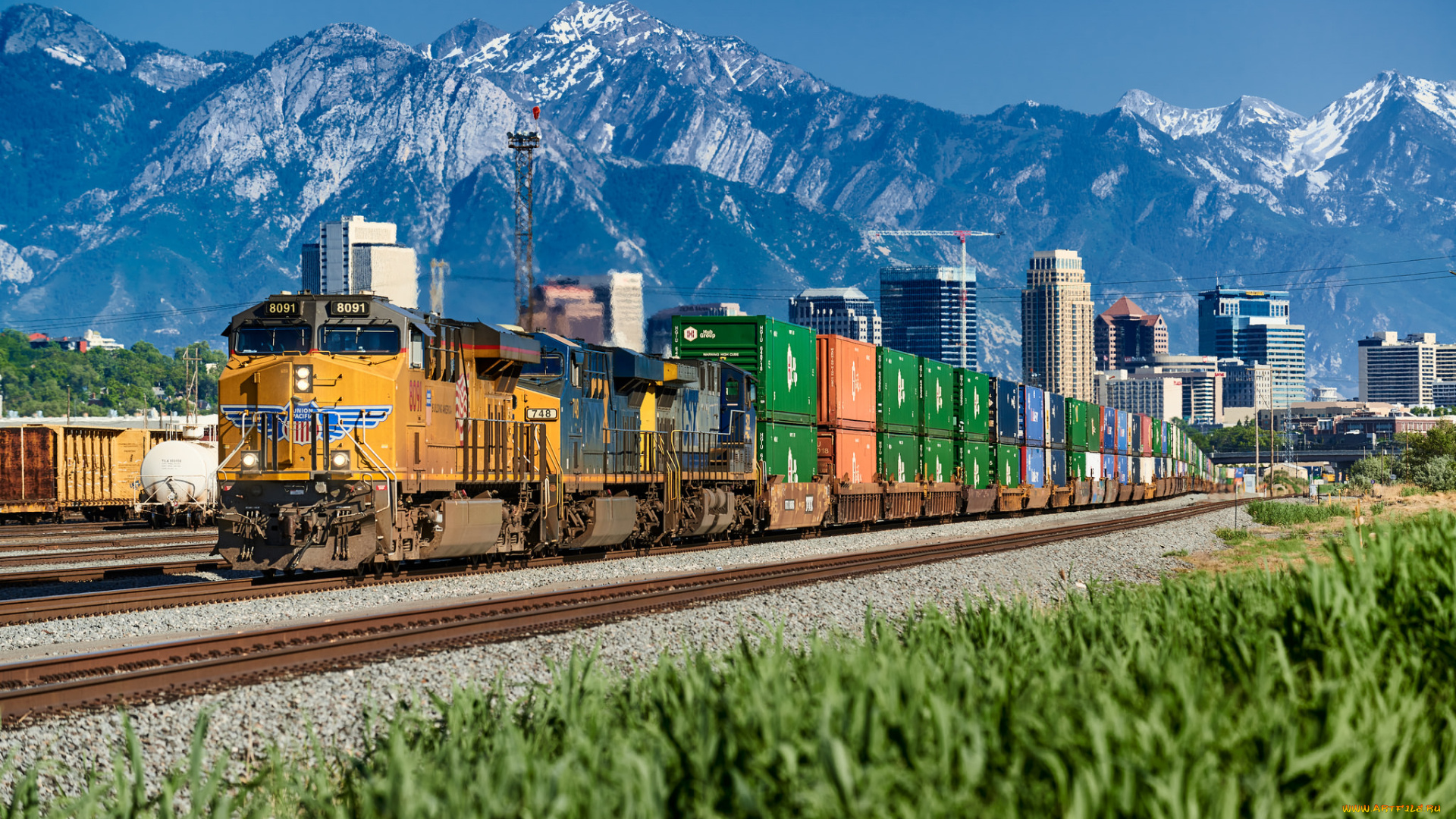 техника, поезда, состав, локомотив