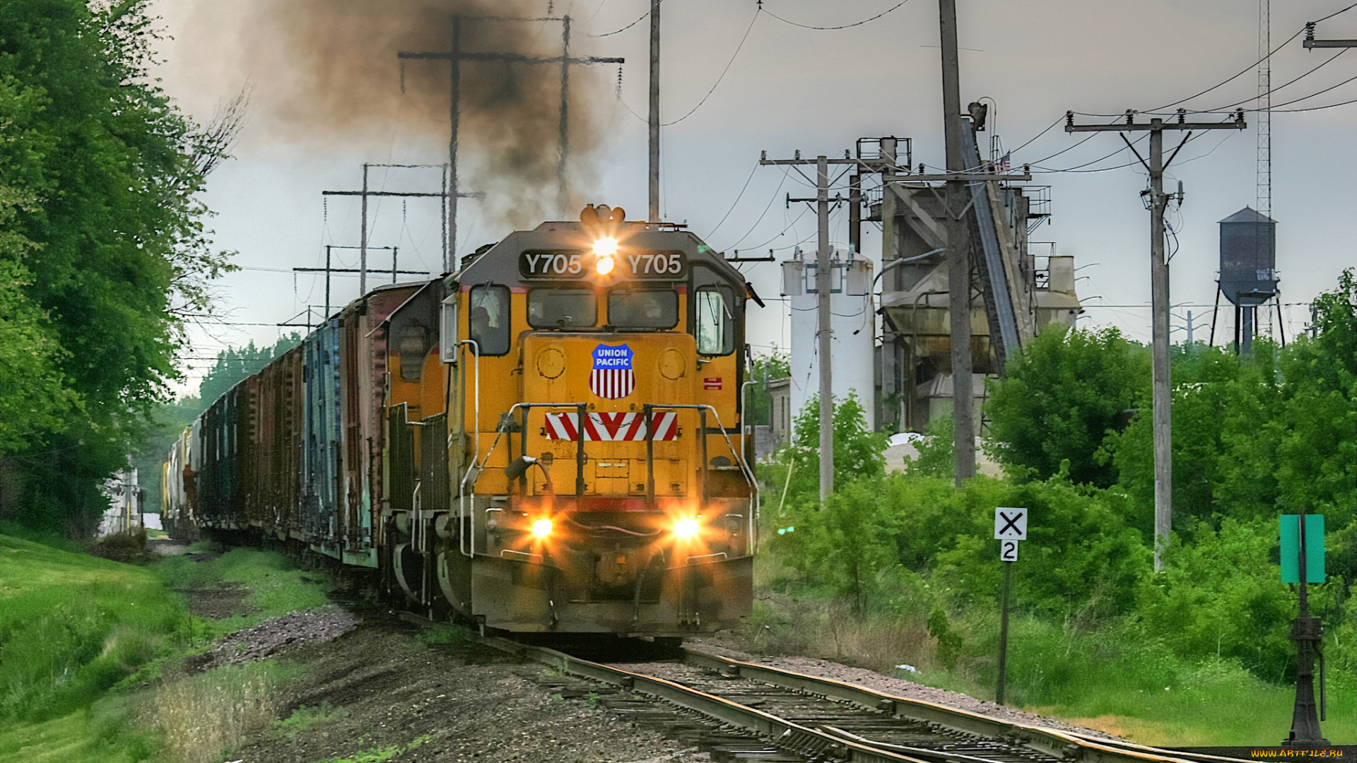 техника, поезда, состав, локомотив