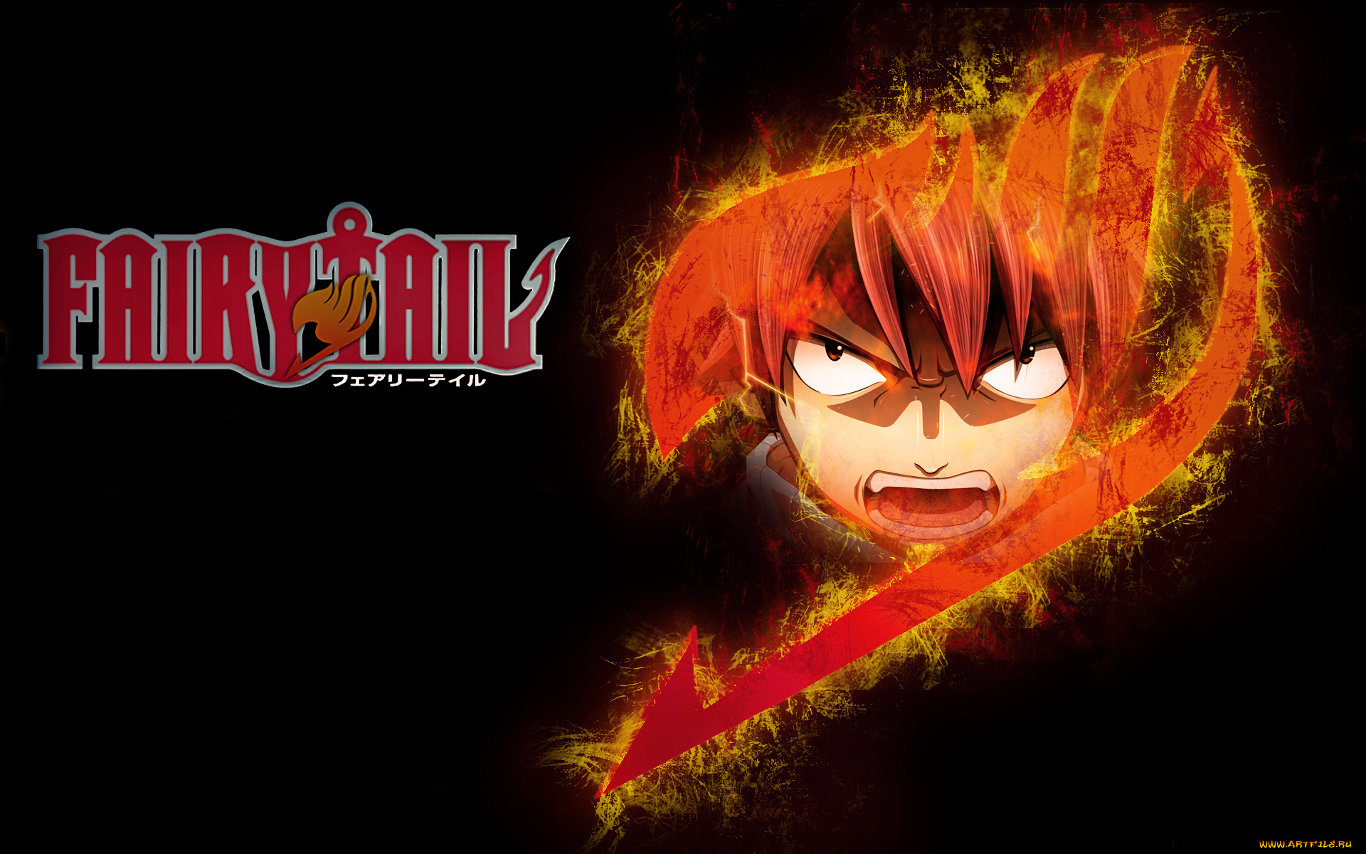 аниме, fairy, tail, хвост, феи