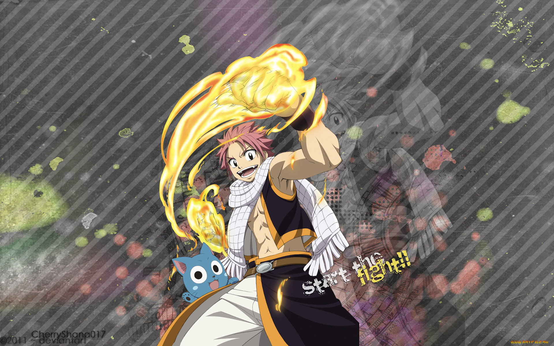 аниме, fairy, tail, хвост, феи