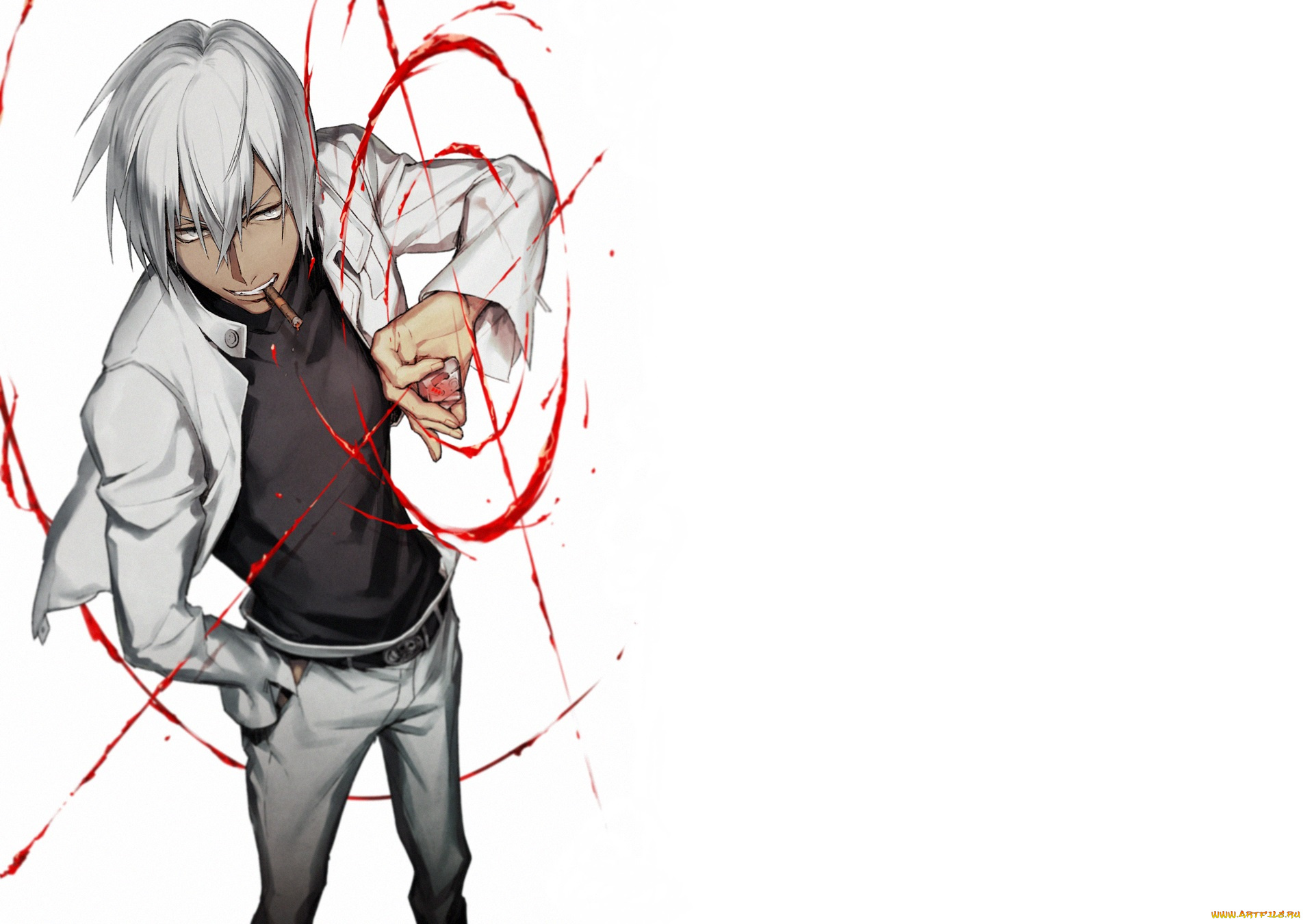 аниме, kekkai, sensen, парень